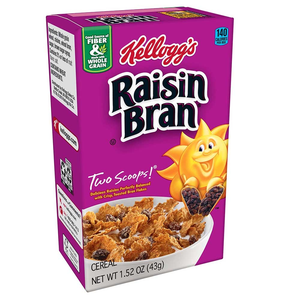 Kellogg's Raisin Bran Cereal, 1.52 Ounce -- 70 per case