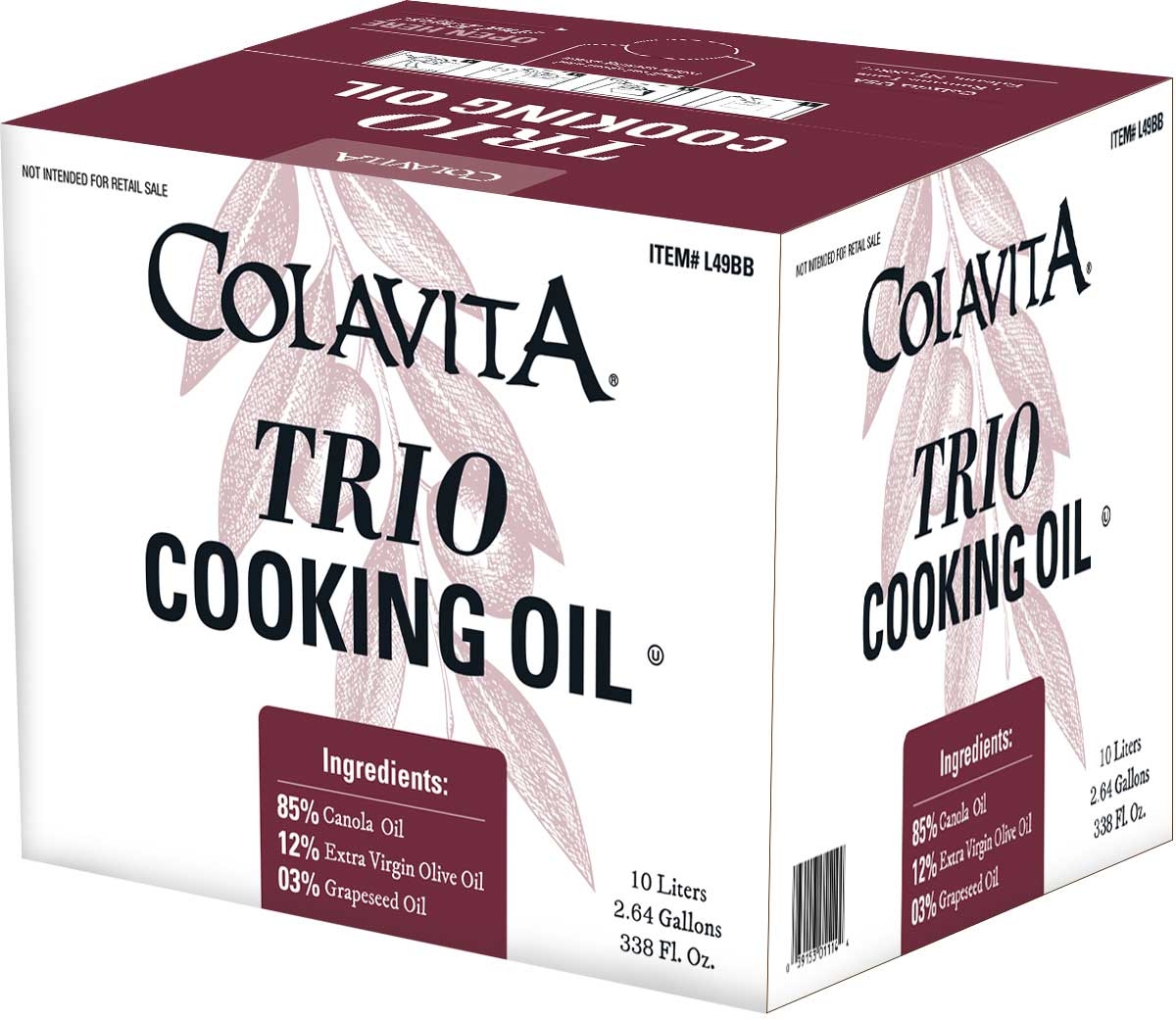 Colavita Trio Cooking Oil Blend, 10 Liter