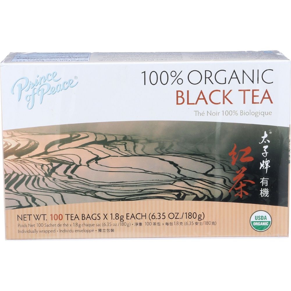 Prince Of Peace Organic Black Tea, 100 tea bags