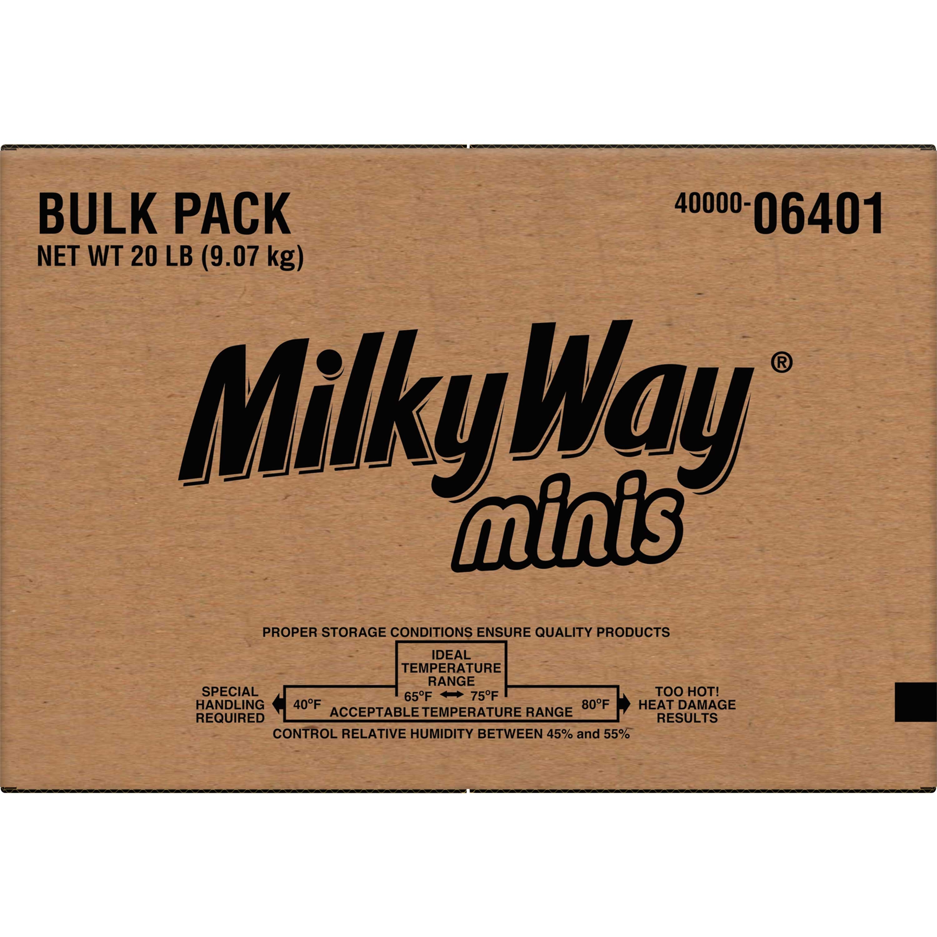 Milky Way Miniatures Candy Bar, 20 Pound.