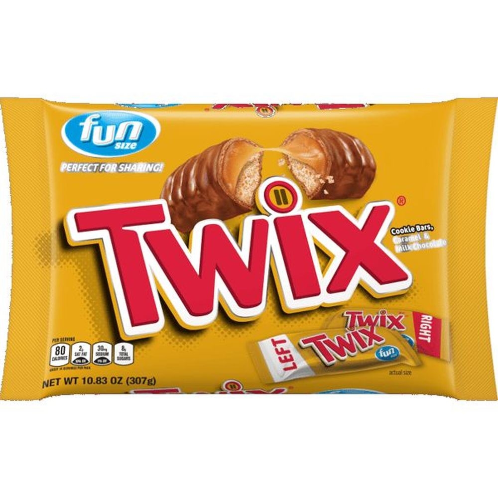 TWIX Caramel Fun Size Candy Bar, 10.83 Ounce -- 12 per case