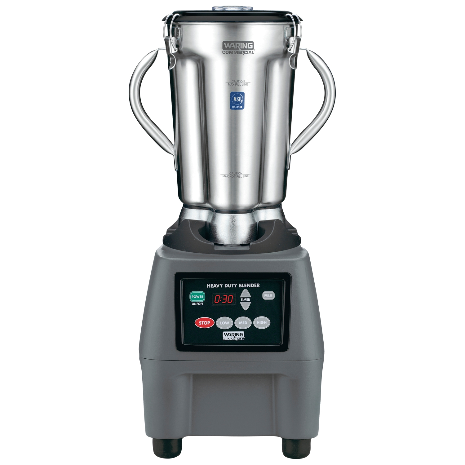 Waring Commercial Stainless Steel Food Blender with Timer, 1 Gallon.
