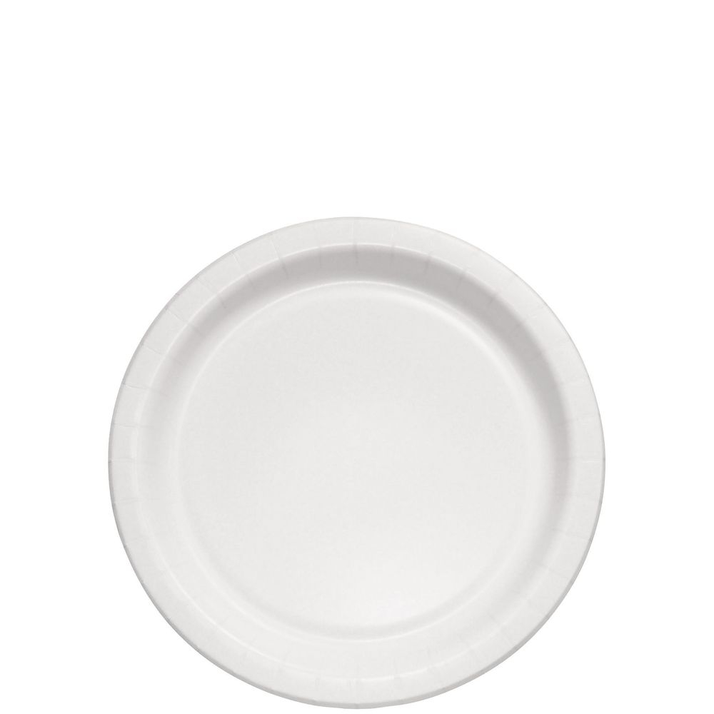 Solo Bare Eco Forward Medium Weight White Paper Plate, 8.5 inch -- 500 per case.