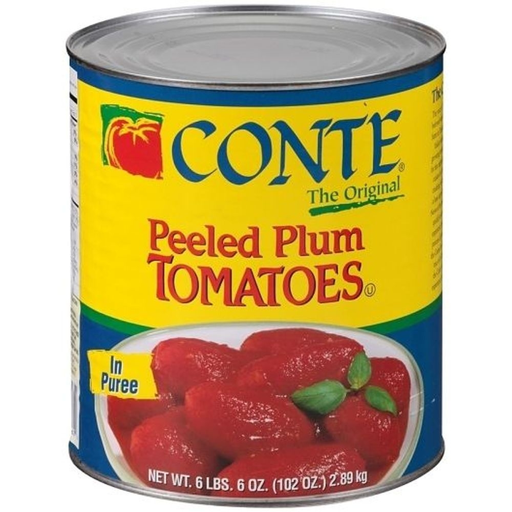 Conte Peeled Plum Tomatoes in Puree, 102 Ounce -- 6 per case