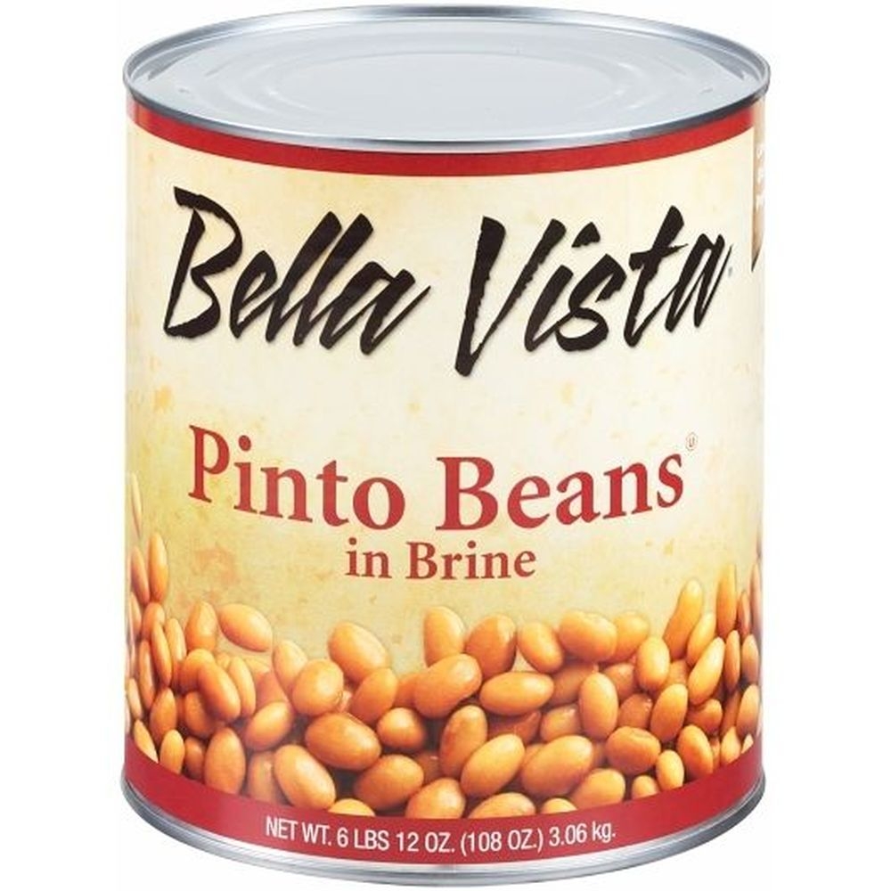 Bella Vista Low Sodium Pinto Beans in Brine, 108 Ounce -- 6 per case