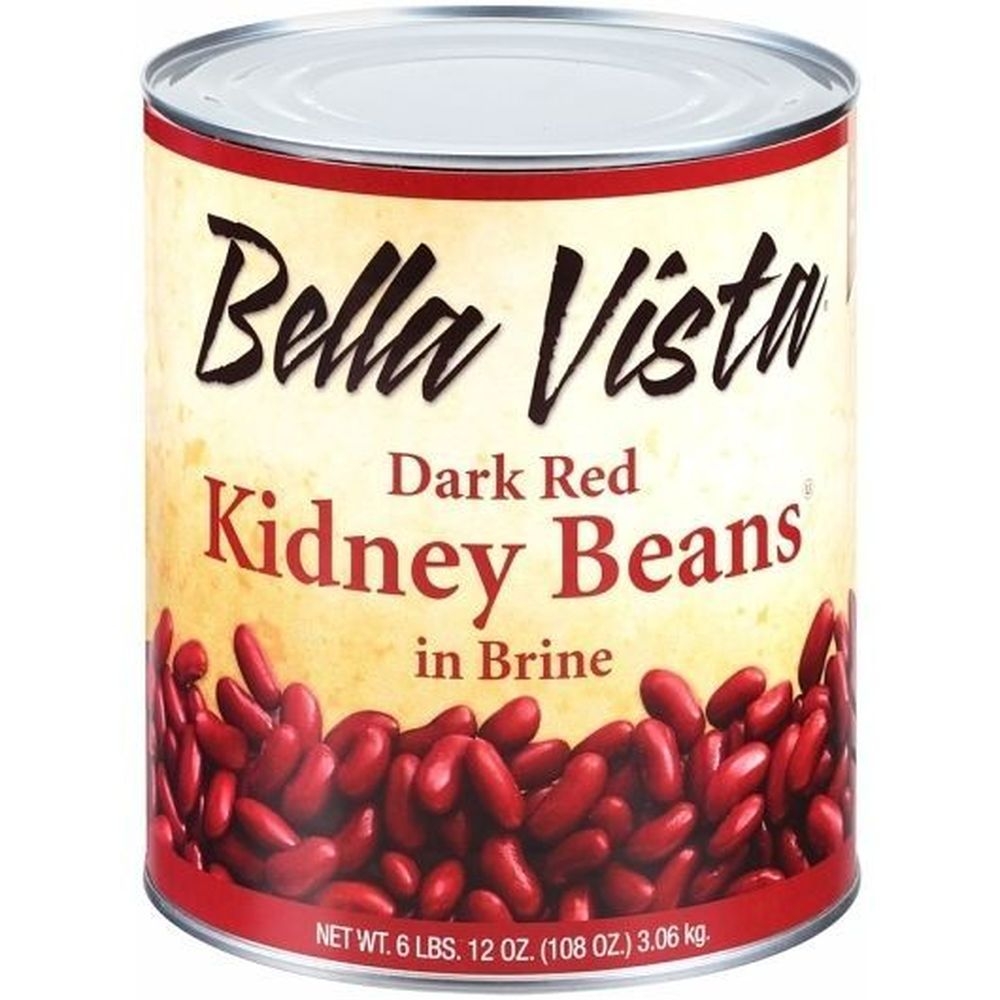 Bella Vista Low Sodium Dark Red Kidney Beans in Brine, 108 Ounce -- 6 per case