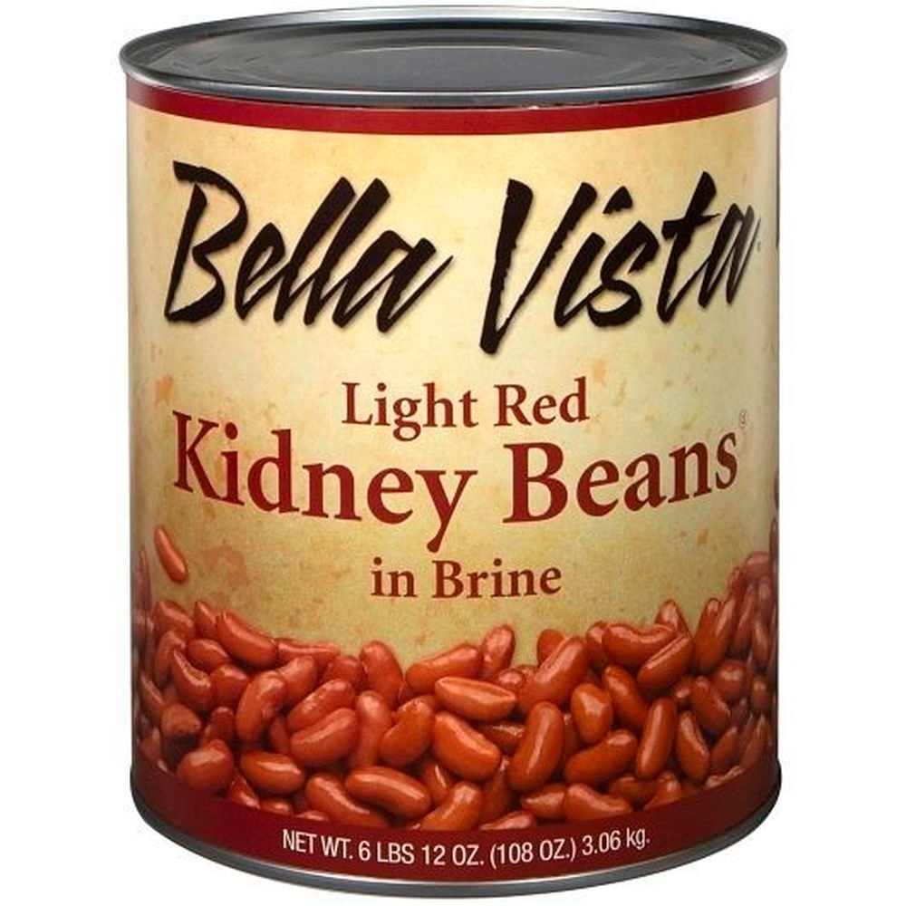 Bella Vista Low Sodium Light Red Kidney Beans, 108 Ounce -- 6 per case