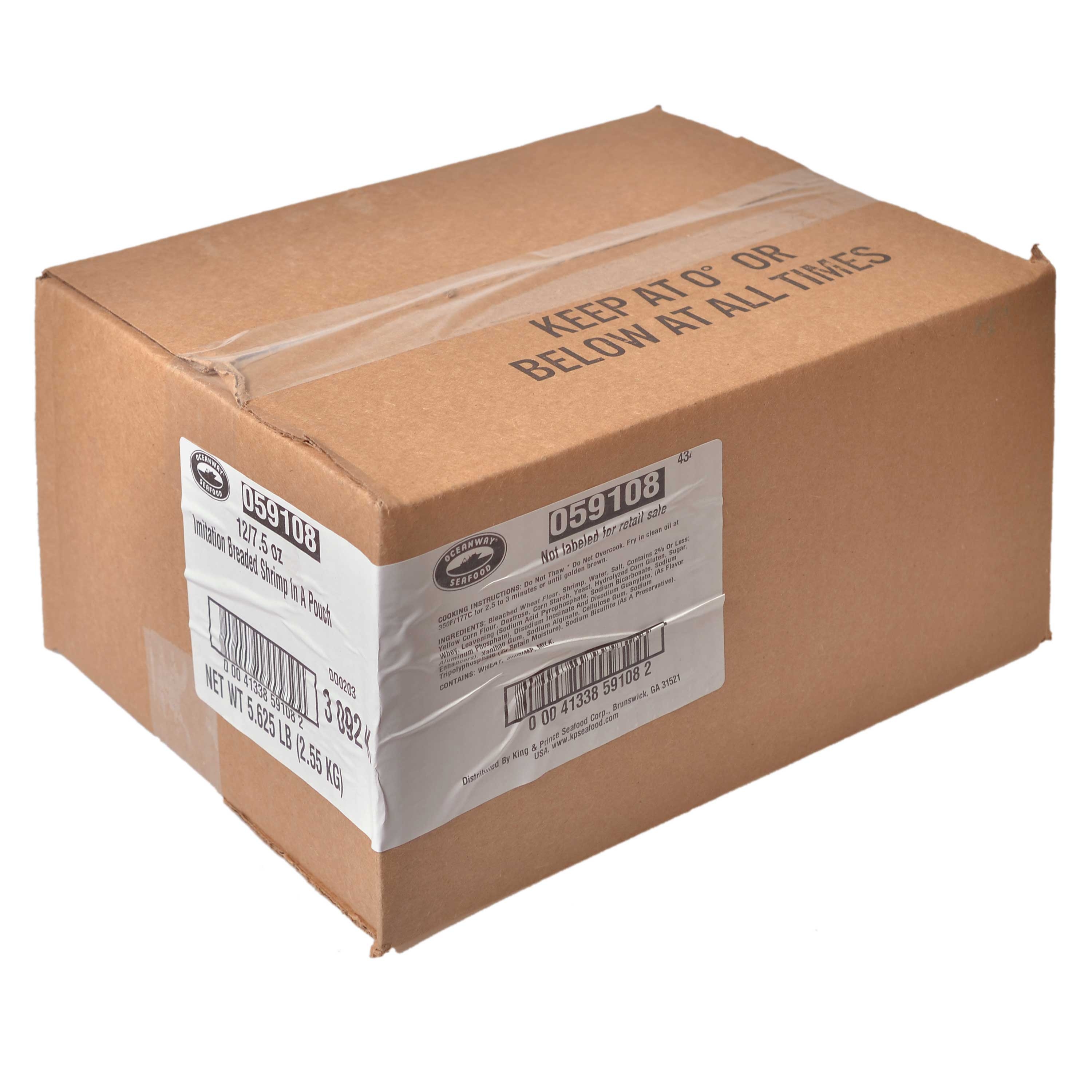 Oceanway Seafood Imitation Breaded Mini Shrimp, 7.5 Ounce -- 12 per case.