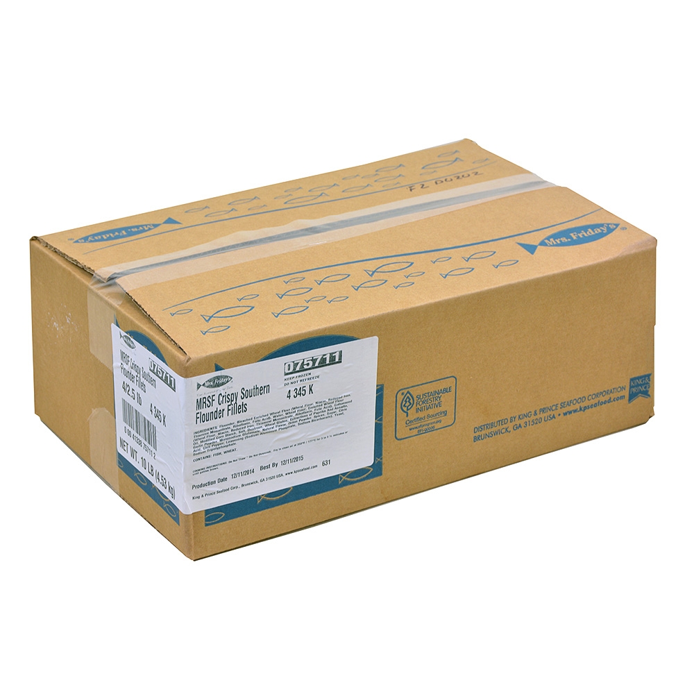 Mrs Fridays Crispy Southern Flounder, 2.5 Pound -- 4 per case.