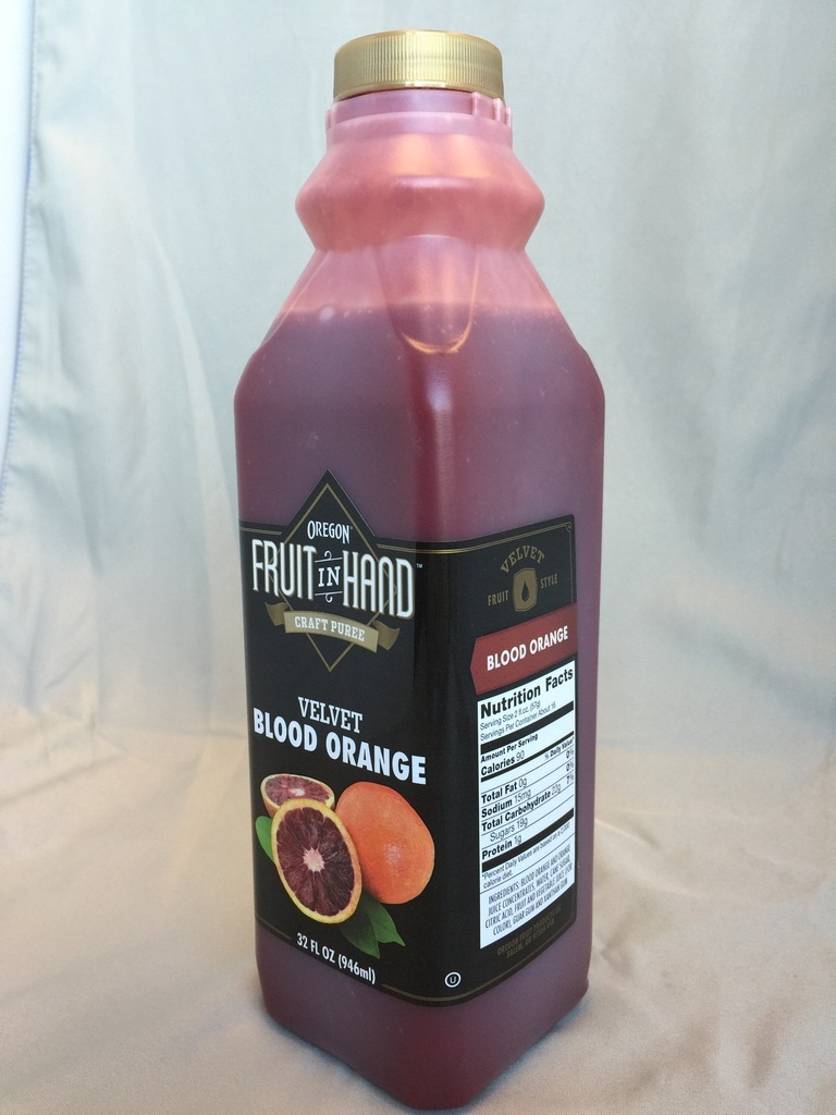 Oregon Fruit Blood Orange Velvet Craft Puree, 32 Fluid Ounce -- 6 per case.