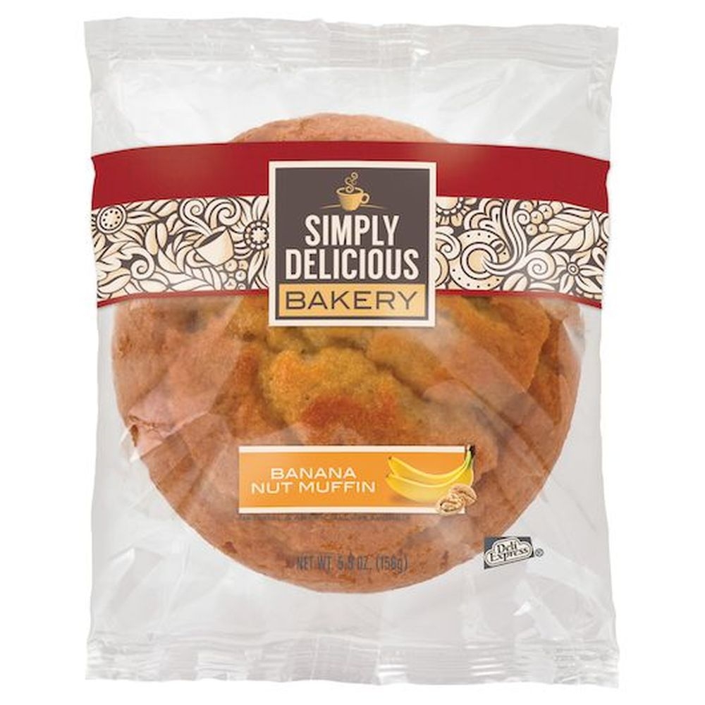Simply Delicious Banana Nut Muffin, 5.5 Ounce -- 12 per case