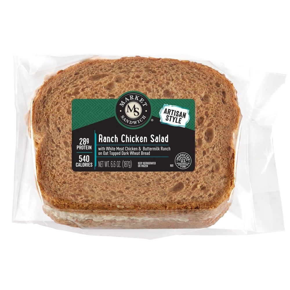 Market Artisan White Chicken Salad On Multigrain Bread Sandwich, 6.6 Ounce -- 8 per case