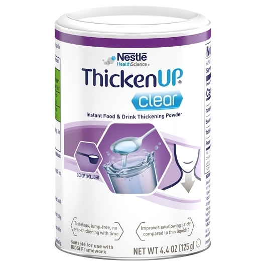 ThickenUp Clear Unflavored Instant Food and Drink Thickening Powder, 4.409 Ounce -- 12 per case