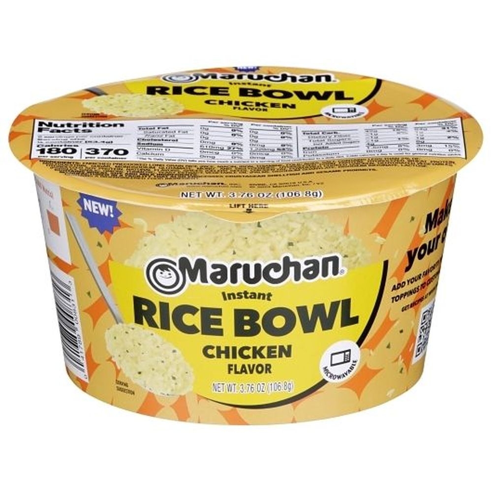 Maruchan Chicken Flavor Instant Rice Bowl, 3.76 Ounce - 6 per case