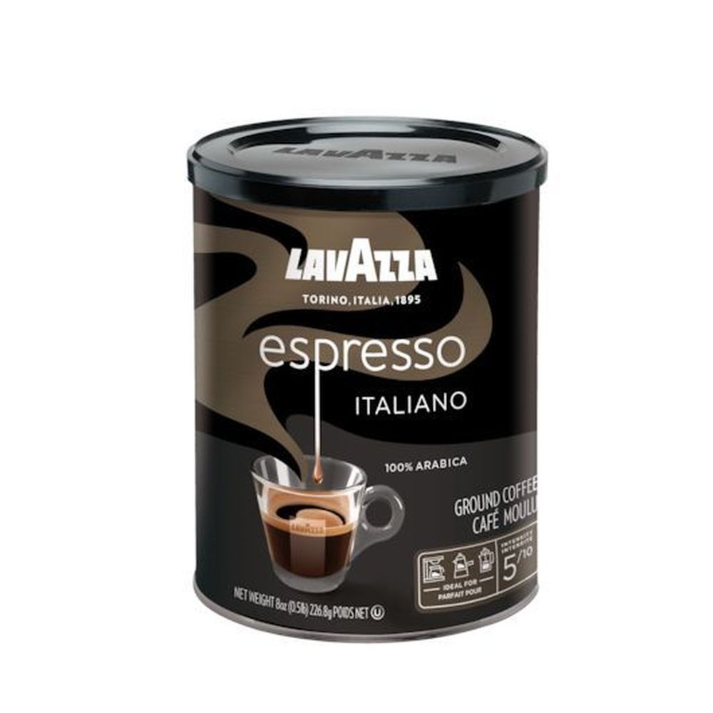 Lavazza Caffe Espresso Ground Coffee, 8 Ounce -- 6 per case