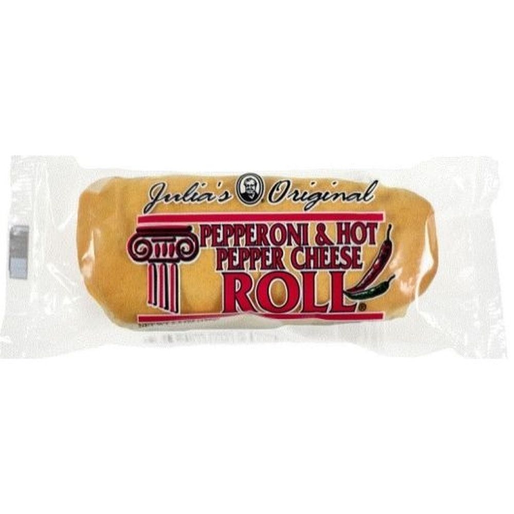 Julias Hot Pepper Cheese and Pepperoni Roll, 5.5 Ounce - 24 per case
