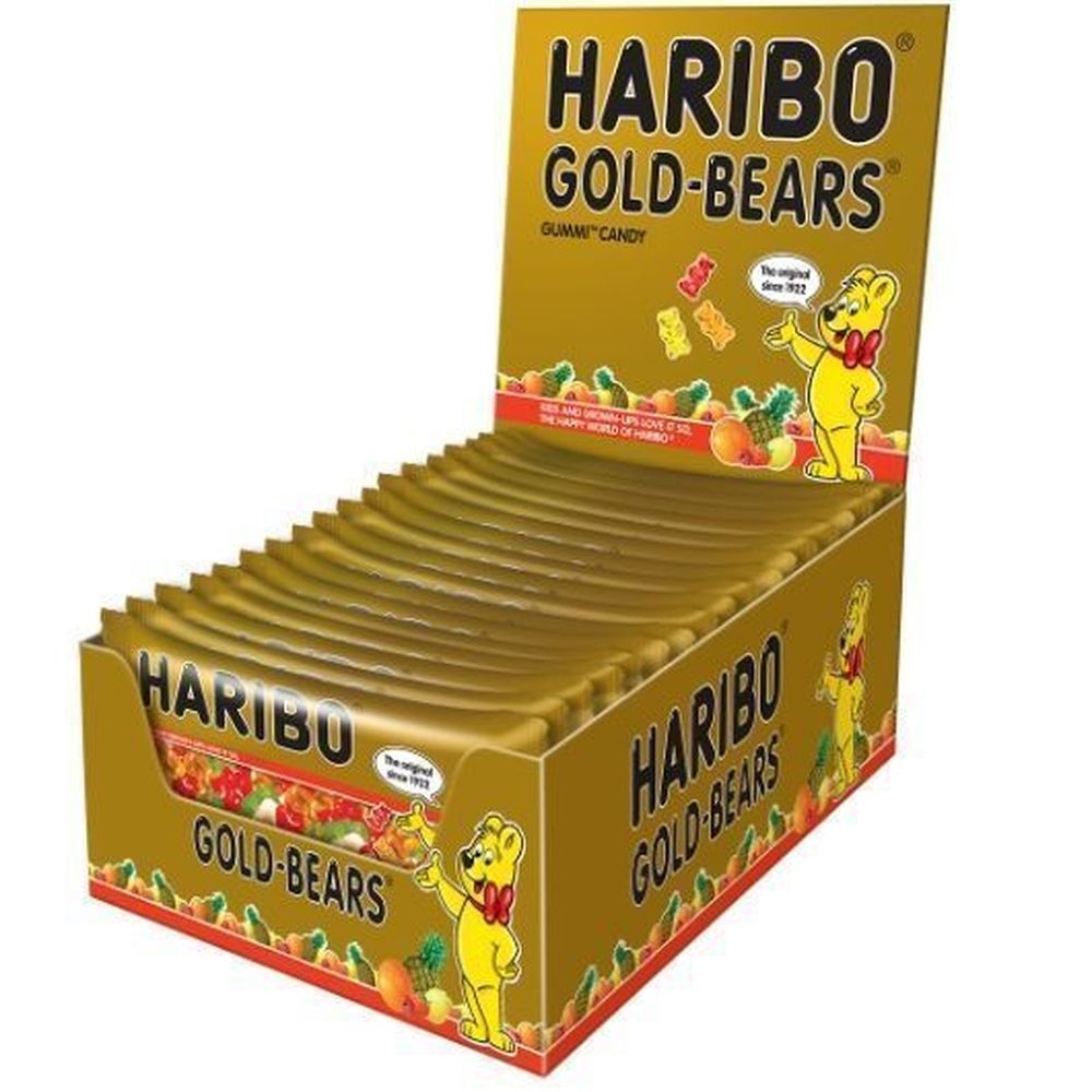 Haribo Singles Goldbears Gummy Candy, 2 Ounce -- 24 per case