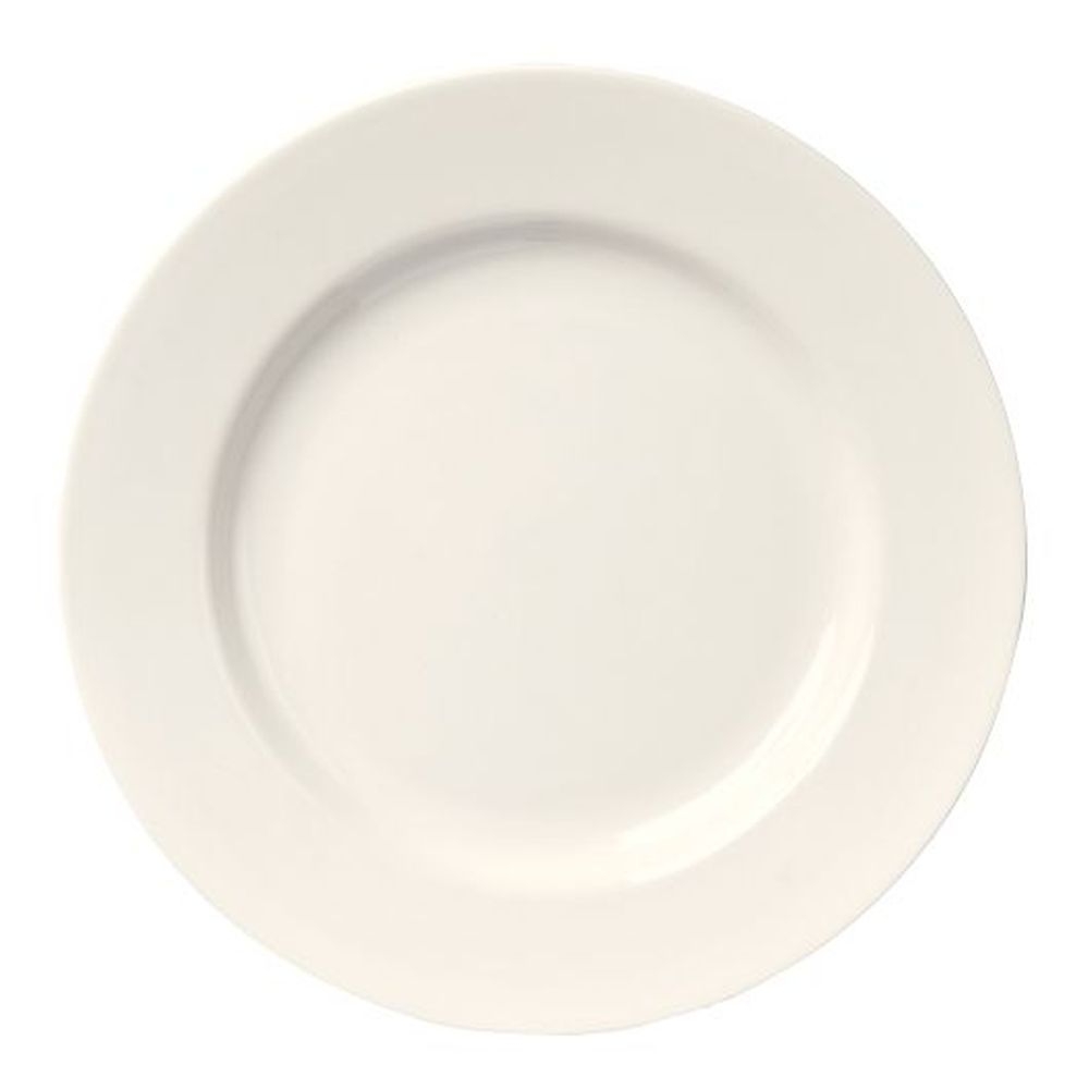 Homer Laughlin Rolled Edge and Narrow Rim 8.25 inch Undecorated Plate, 36 count