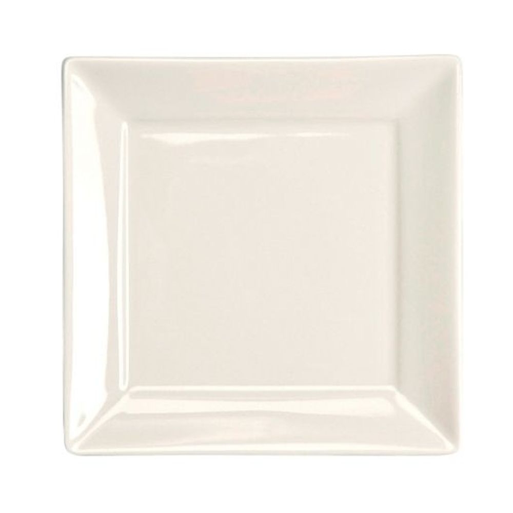 Homer Laughlin Unique Collection Undecorated Square Plate, 12 count
