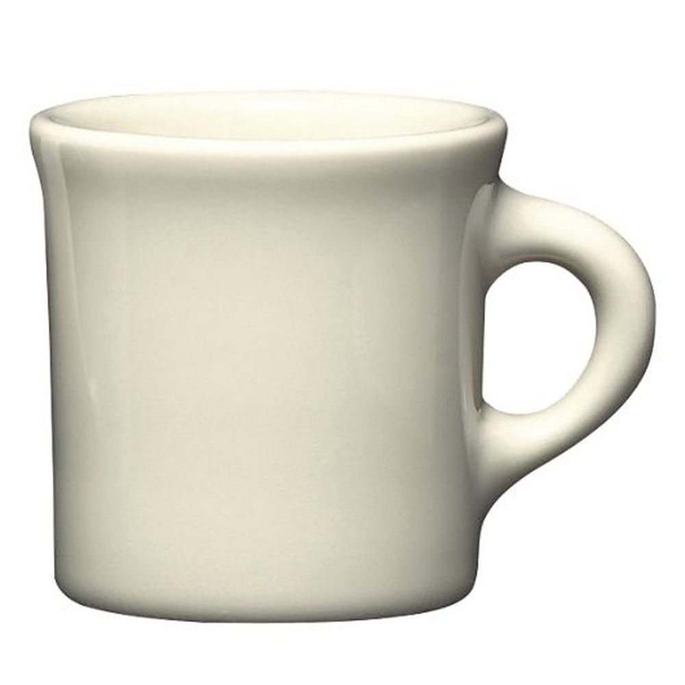 Homer Laughlin Rolled Edg and Narrow Rim 8.75 Ounce Undecorated Mug, 36 count