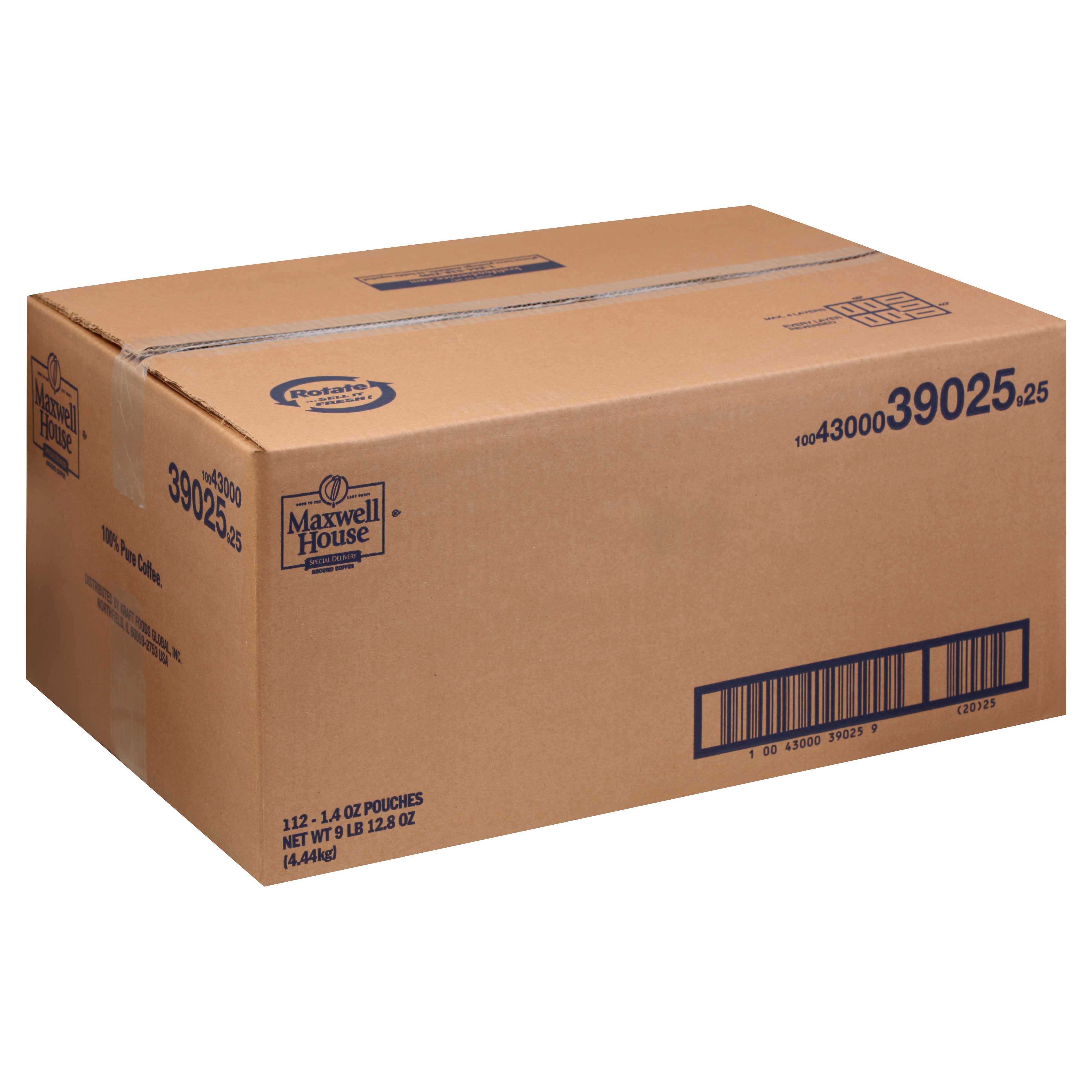 Maxwell House Special Delivery Ground Coffee - 1.4 oz. filter pack, 112 packs per case