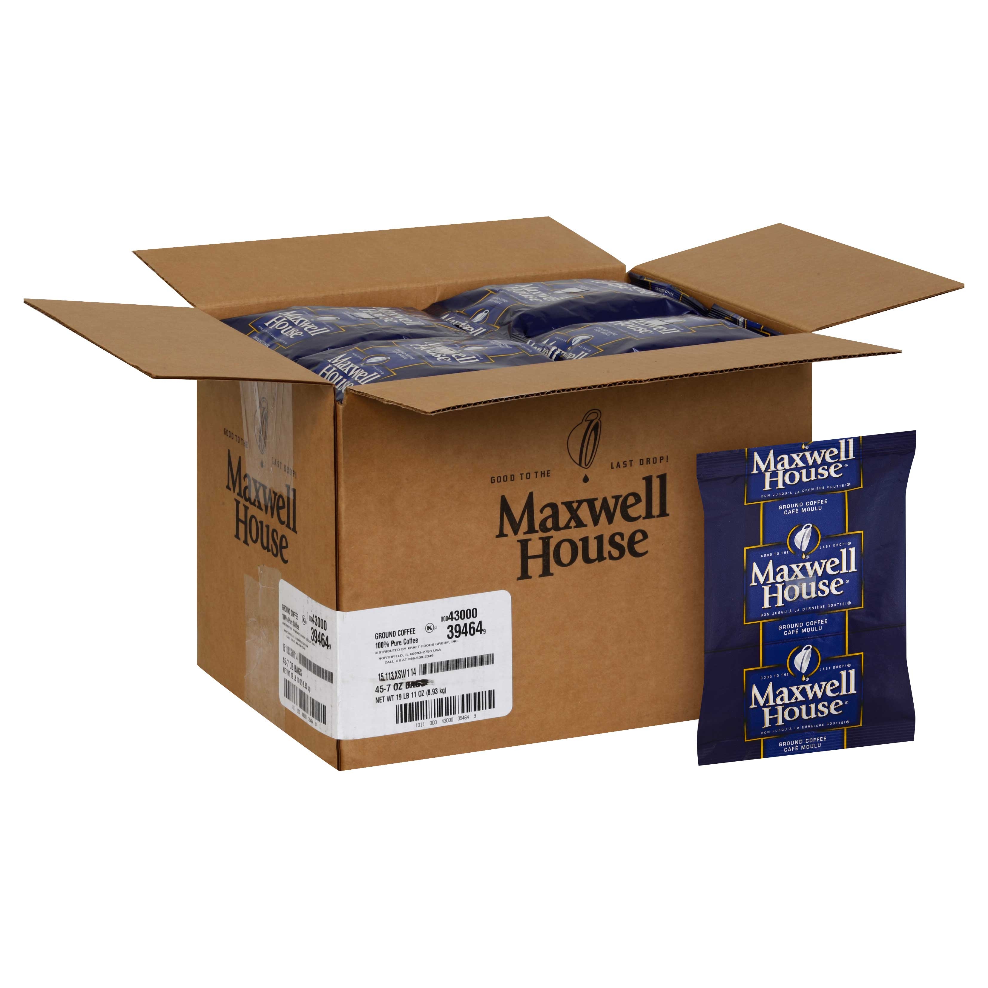 Maxwell House Ground Coffee, 19.687 Pound.