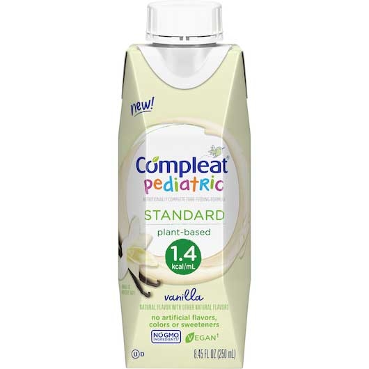 Compleat Pediatric Standard 1.4 Calories Vanilla Flavor Tube Feeding Formula, 8.45 Fluid Ounce -- 24 per case