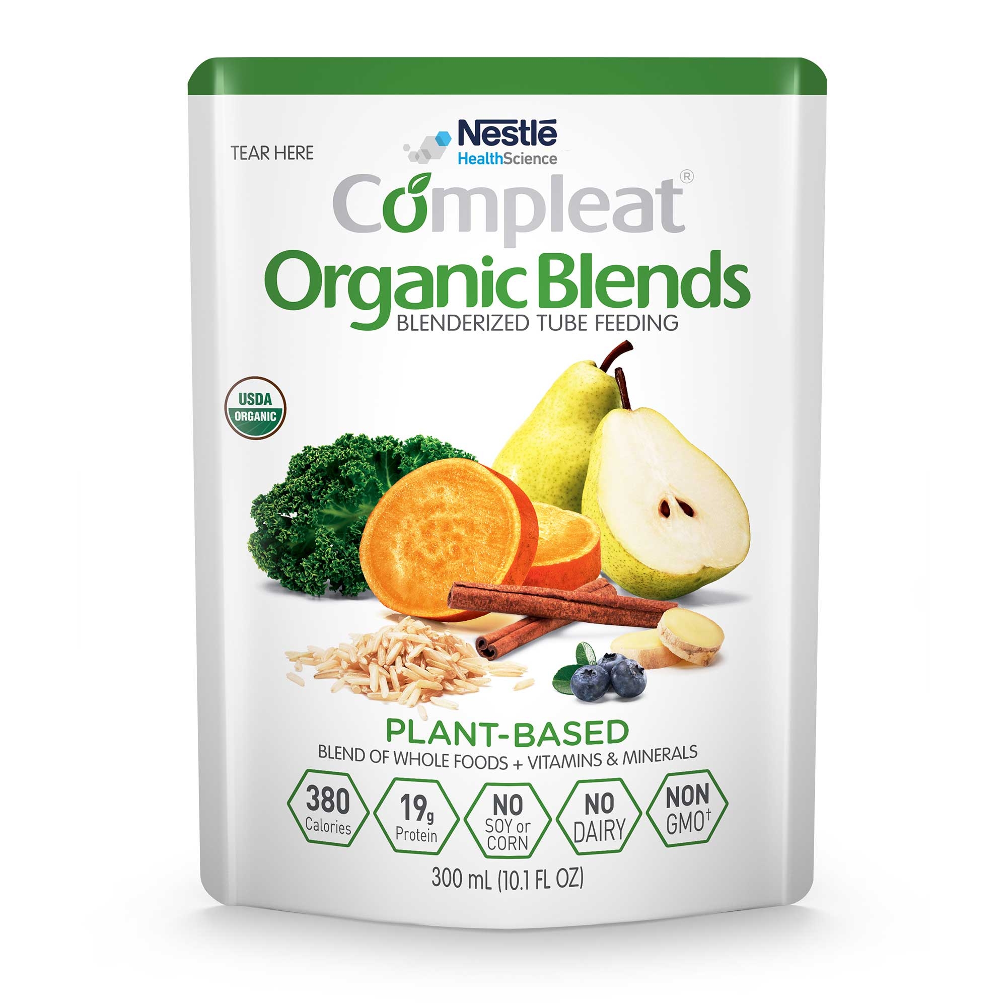 Compleat Organic Blends Garden Blend Plant Based Tube Feeding, 10 Fluid Ounce -- 24 per case.