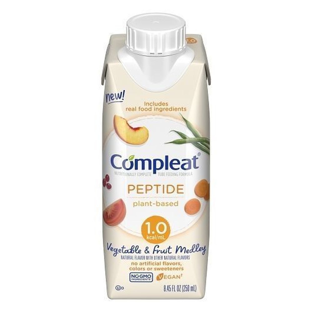 Compleat Vegetable and Fruit Medley Adult Nutrition Peptide, 8.45 Fluid Ounce -- 24 per case
