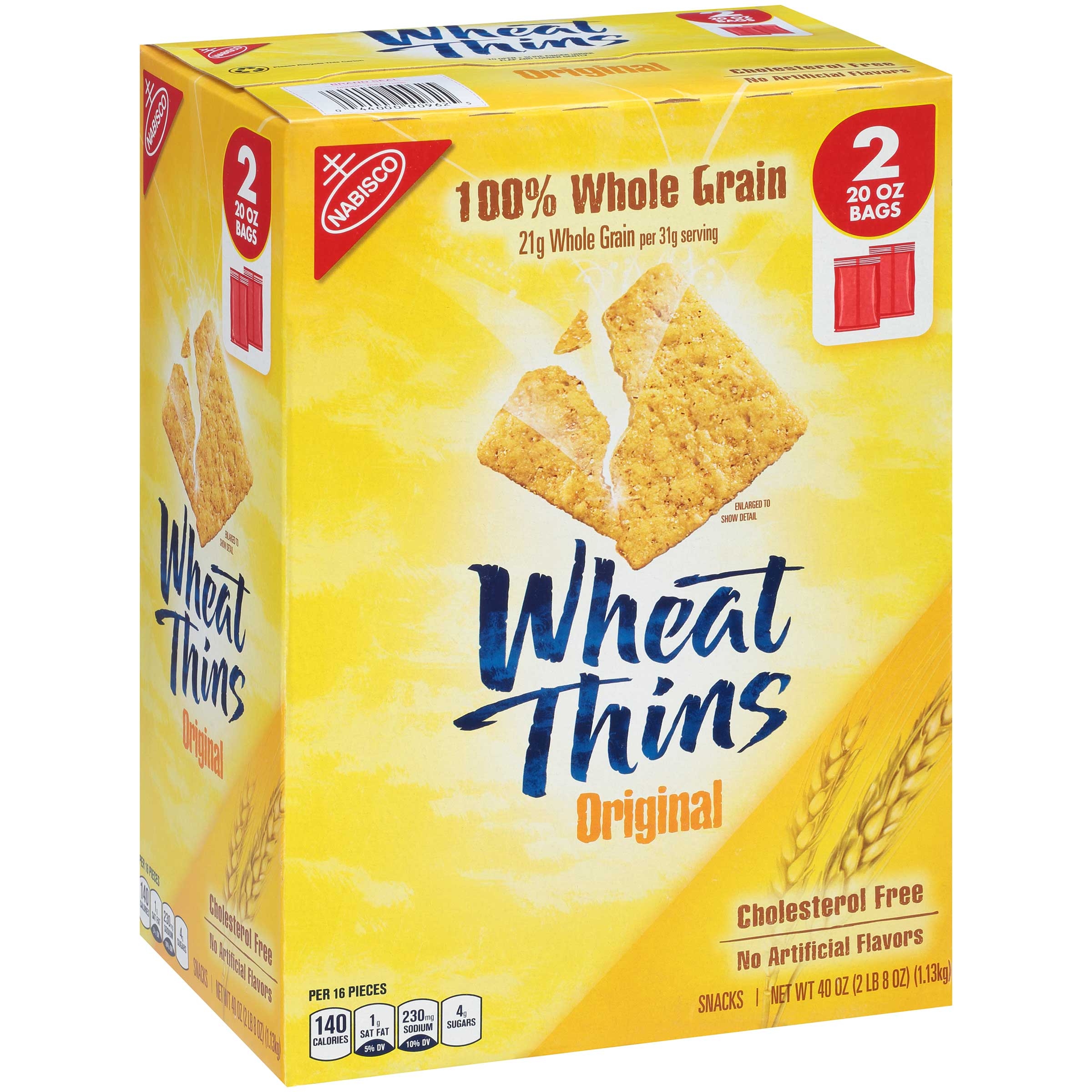 Nabisco Wheat Thins Original Cracker, 2.5 Pound -- 4 per case.