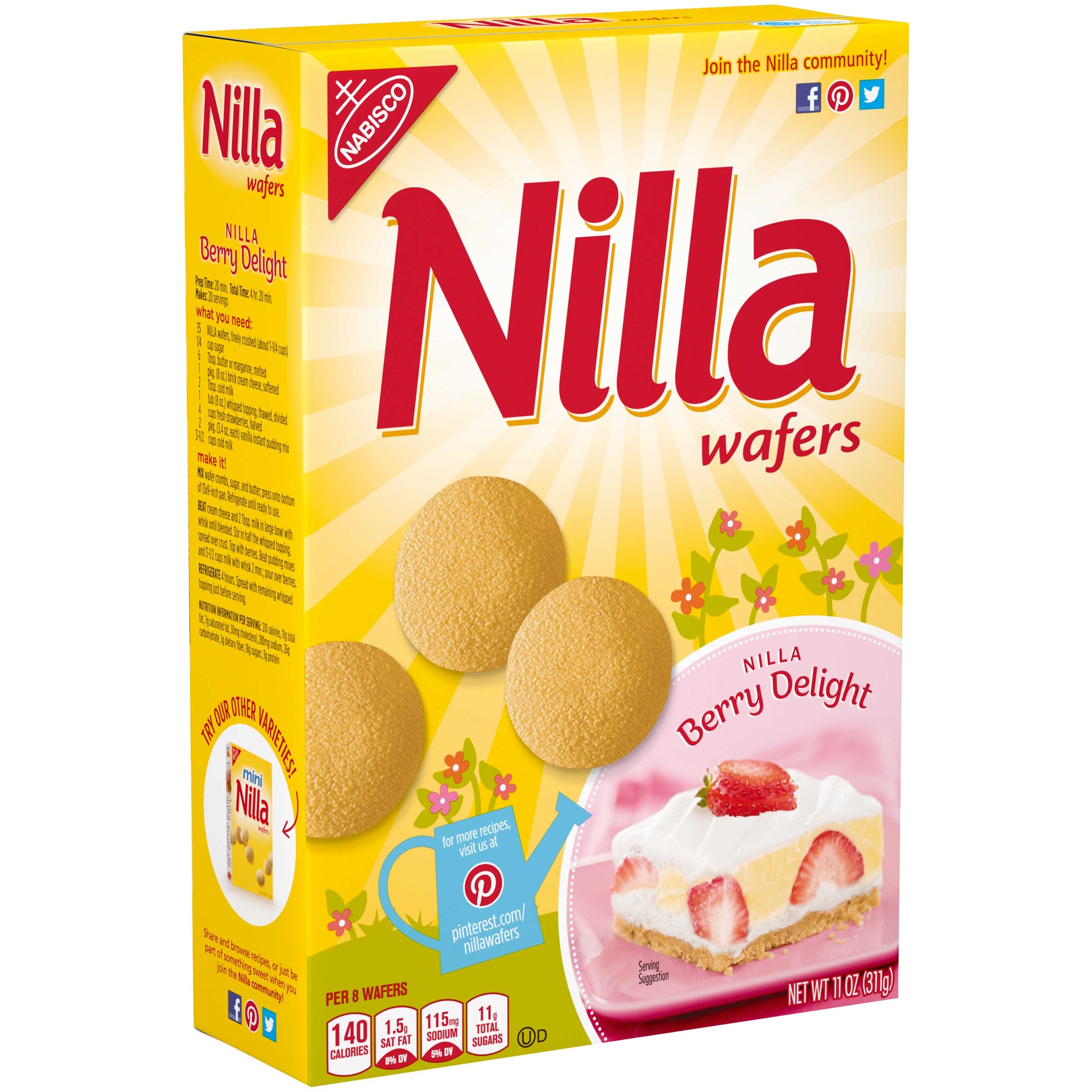 Nilla Wafer Cookie, 11 Ounce -- 12 per case.