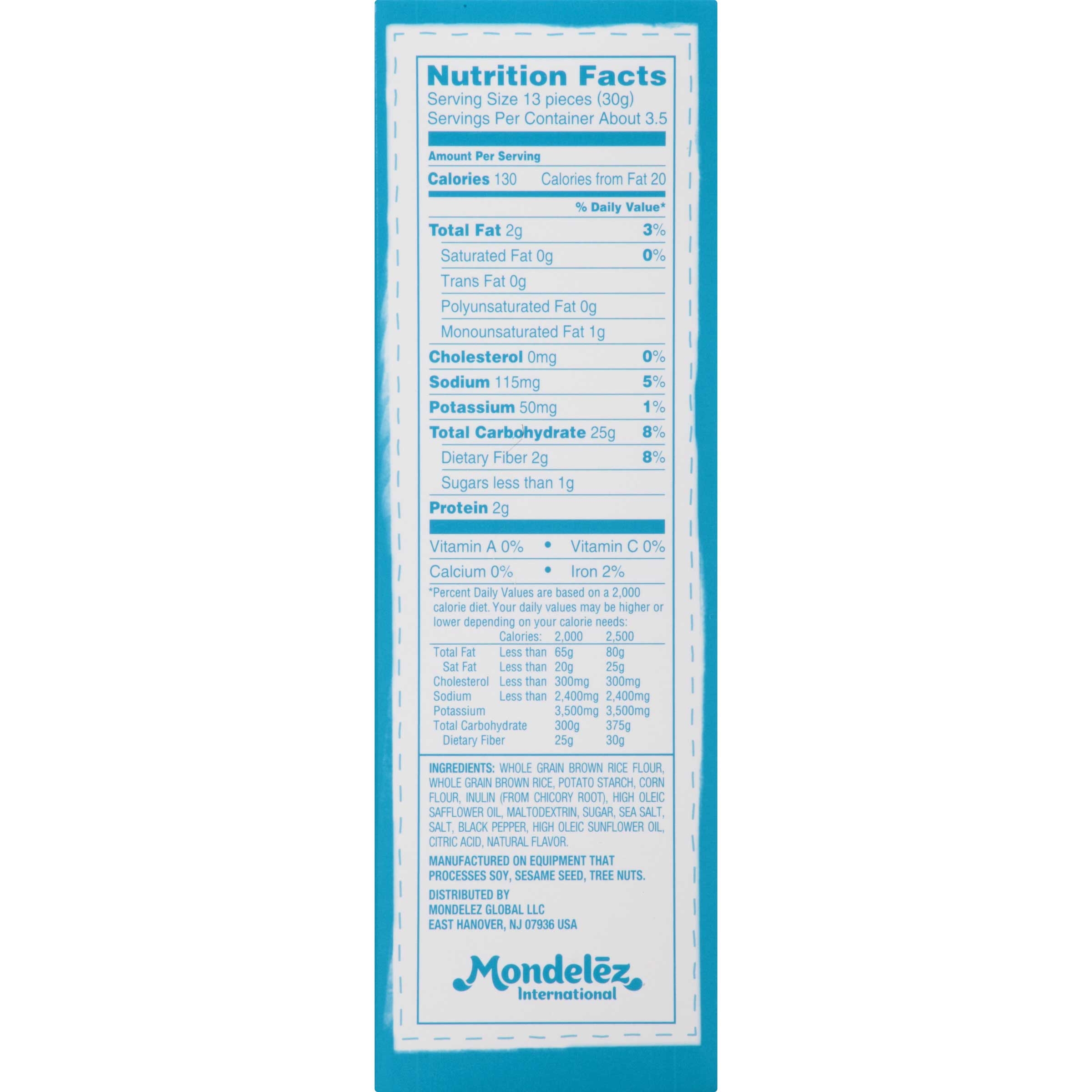 Good Thins Sea Salt and Pepper Brown Rice Cracker, 3.5 Ounce -- 12 per case.