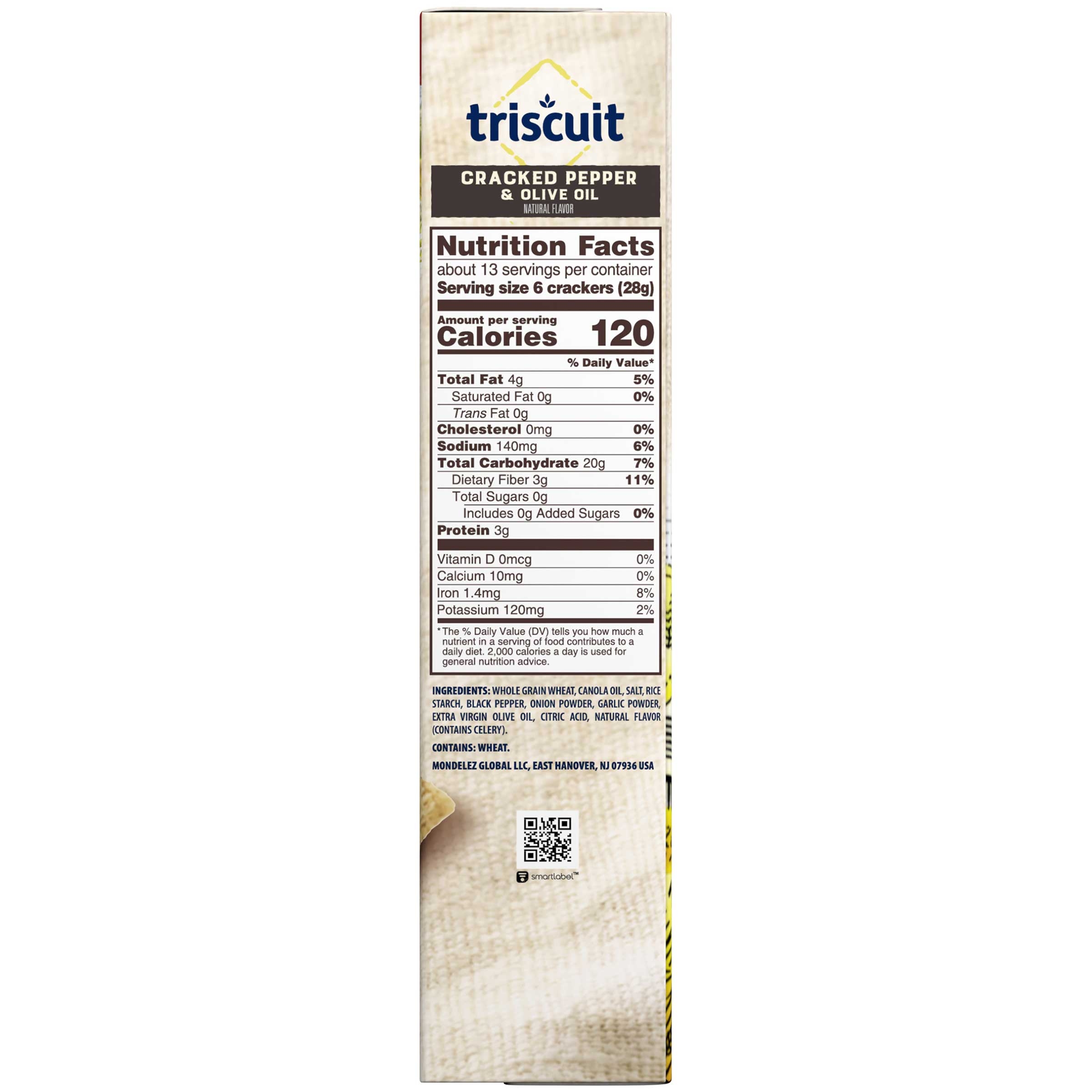 Triscuit Cracked Pepper and Olive Oil Cracker, 12.5 Ounce -- 6 per case.