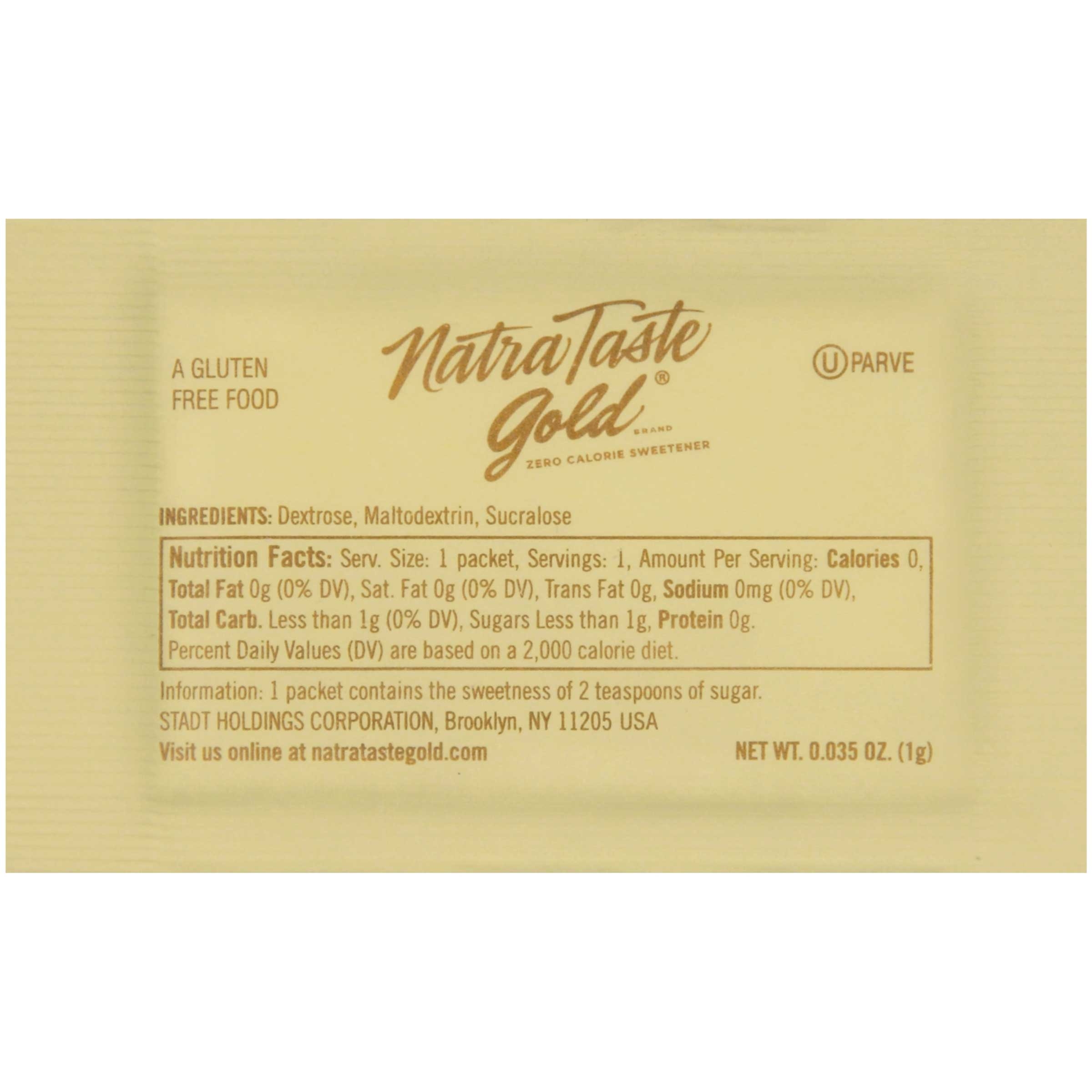 Natrataste Gold Sweetener, 1 gram -- 2000 per case