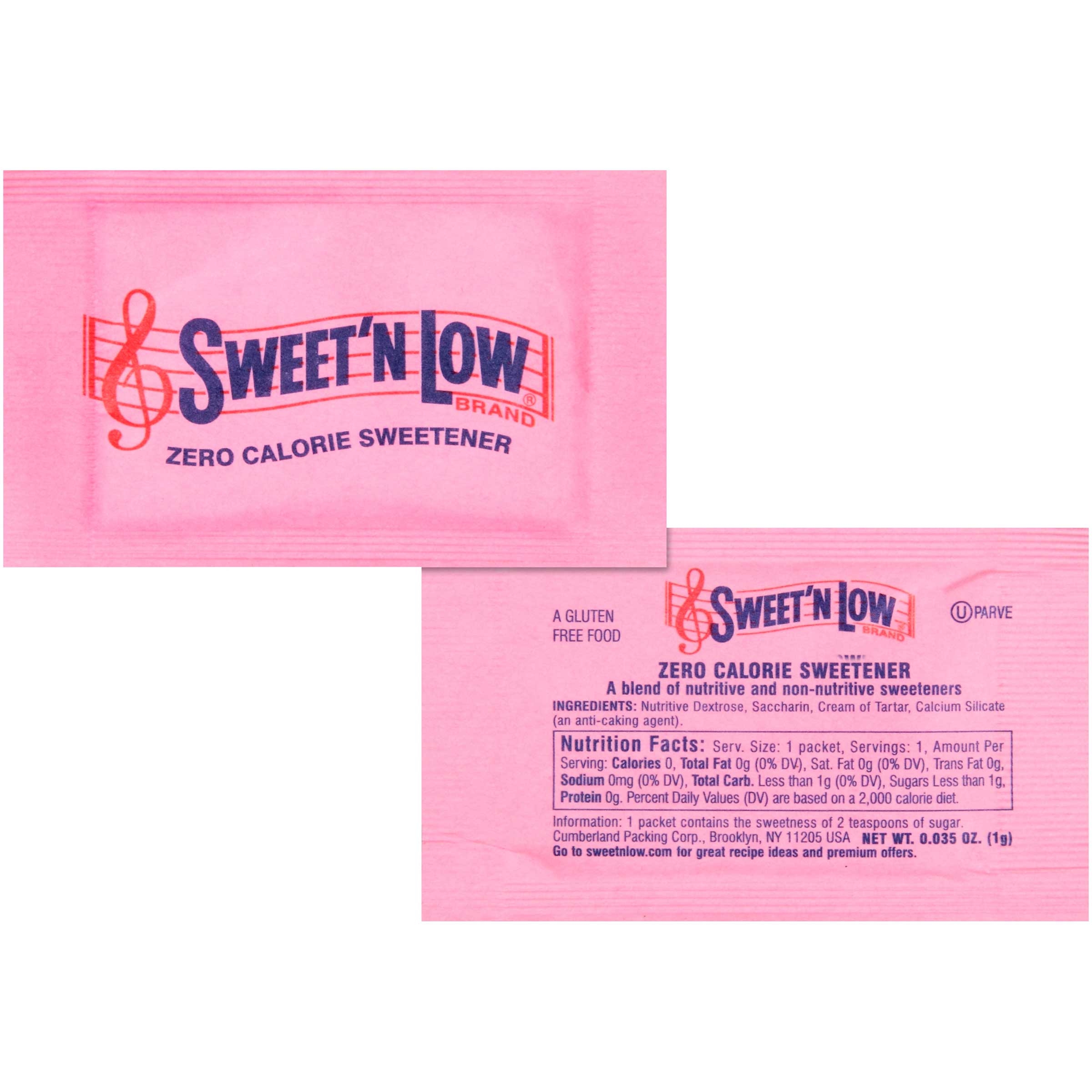 Sweet N Low Sweetener Sugar Substitute, 1 gram -- 2000 per case