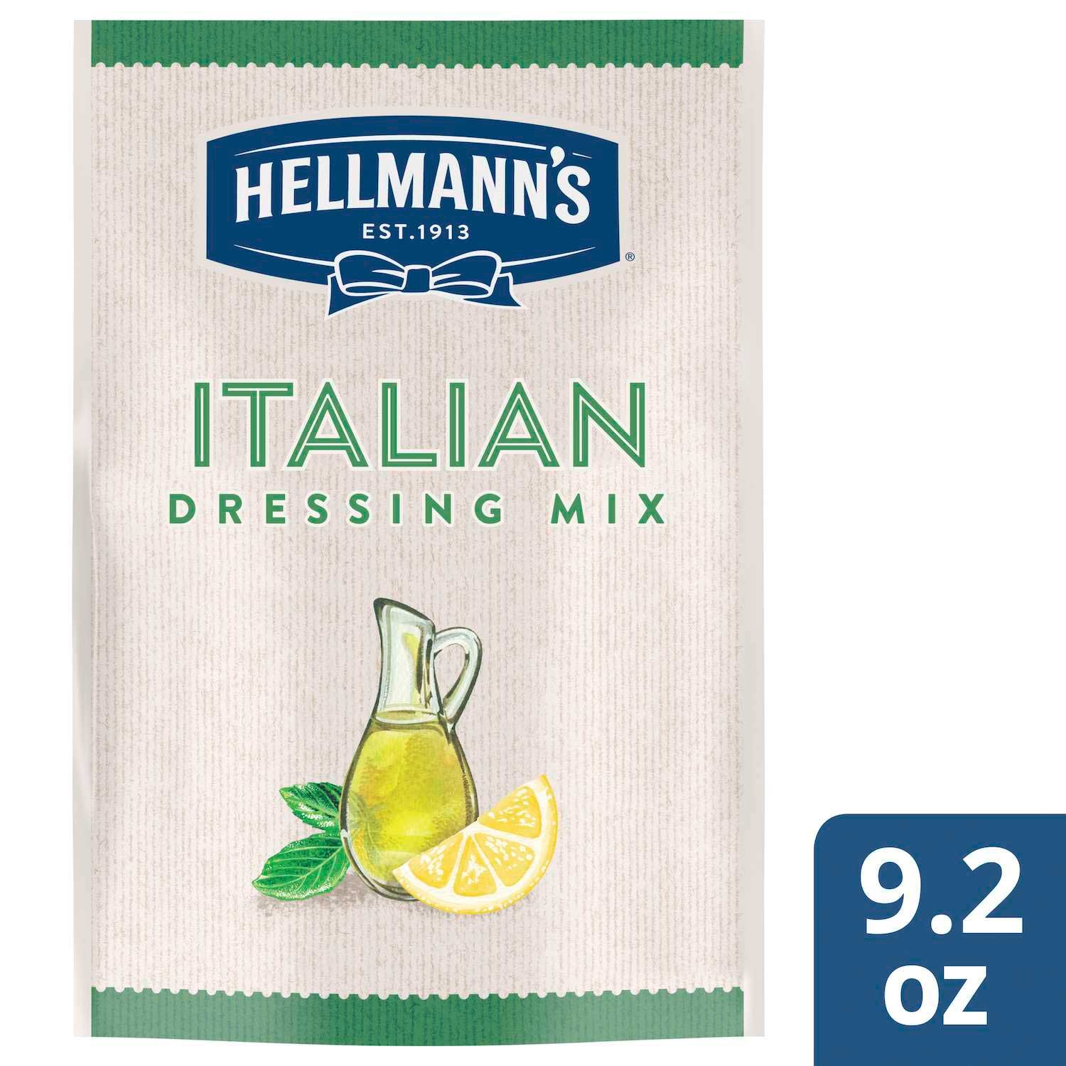 Single Hellmann's Italian Salad Dressing Dry Mix Pouch, 9.2 Ounce