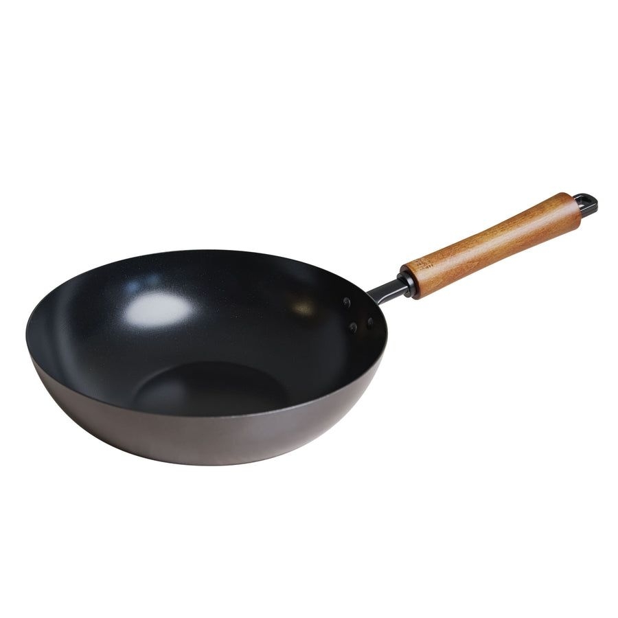 Joyce Chen Classic Series Carbon Steel Ceramic Nonstick Stir Fry Pan, 9.5 inch