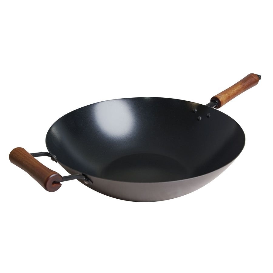 Joyce Chen Classic Series Carbon Steel Ceramic Nonstick Wok, 14 inch