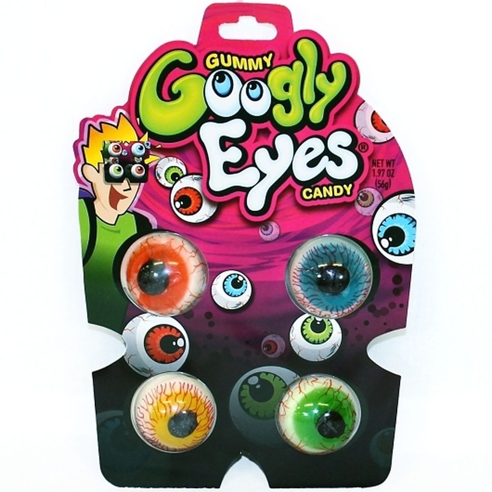 Googly Eye Gummy Eyeball Candy - Display, 12 count -- 12 per case