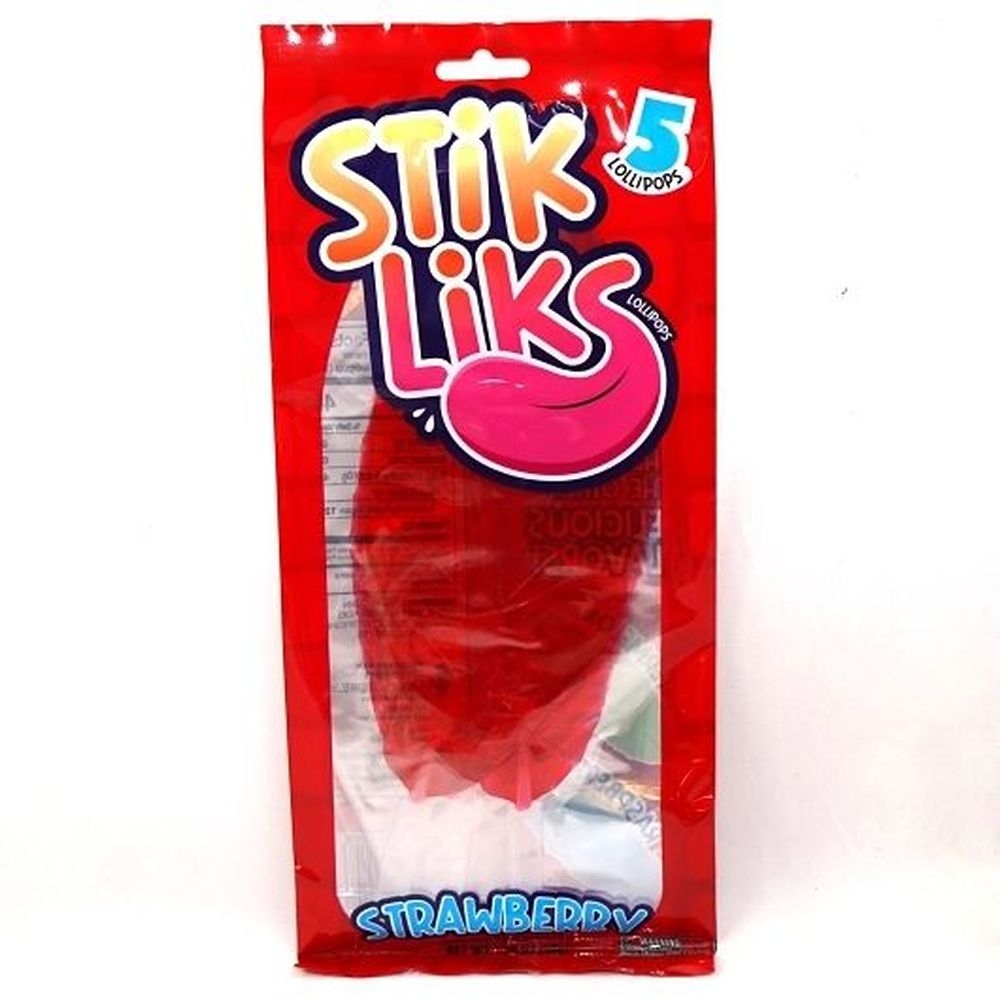 Stik Liks Strawberry Lollipops, 50 Gram -- 90 per case