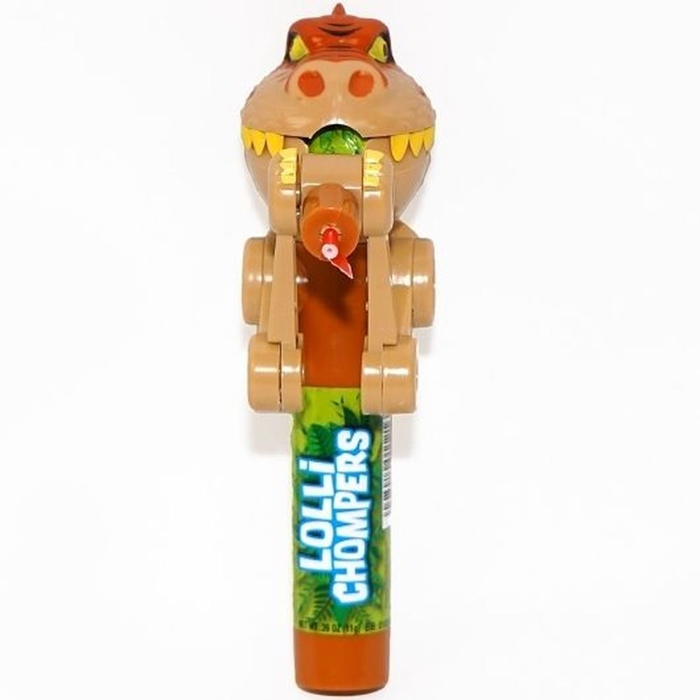 Lolli Chompers Strawberry Flavor Lollipop, 0.39 Ounce - 4 per case
