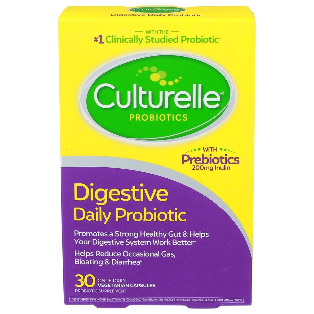 Culturelle Digestive Daily Probiotic Vegetarian Capsules, 30 count -- 3 per case