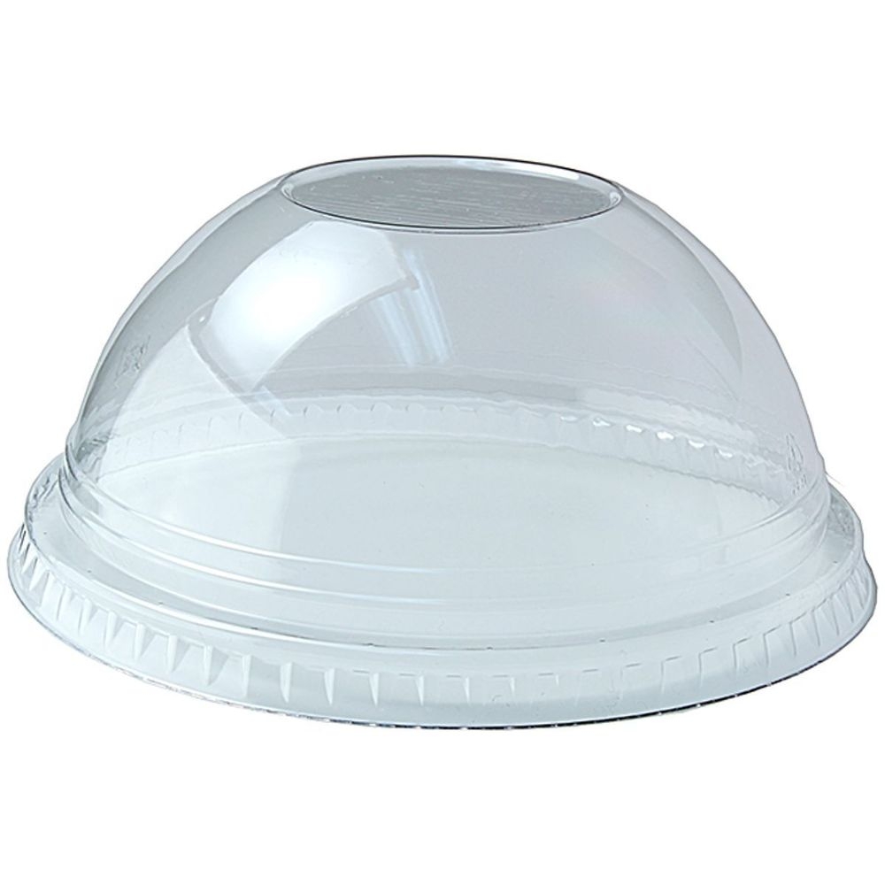 Fabri-Kal PET Clear No Hole Dome Lid for 8 12 16 20 and 24 Ounce Cups -- 1000 per case.