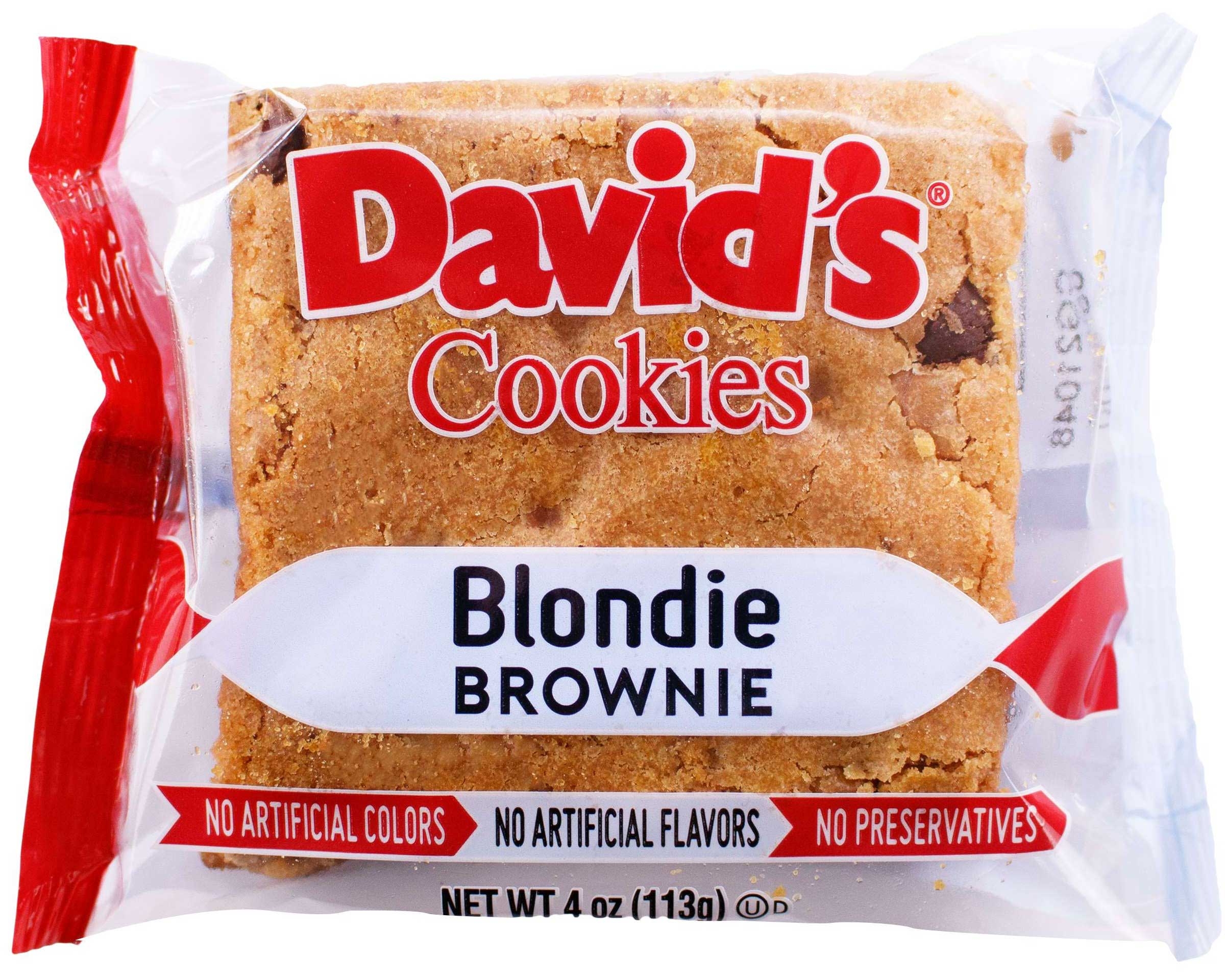 Davids Cookies Individually Wrapped Blondie Brownie, 4 Ounce -- 48 per case