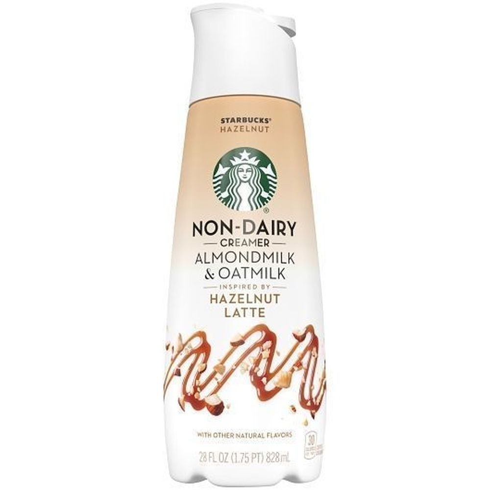Starbucks Hazelnut Latte Almond Oat Creamer, 28 Fluid Ounce -- 6 per case