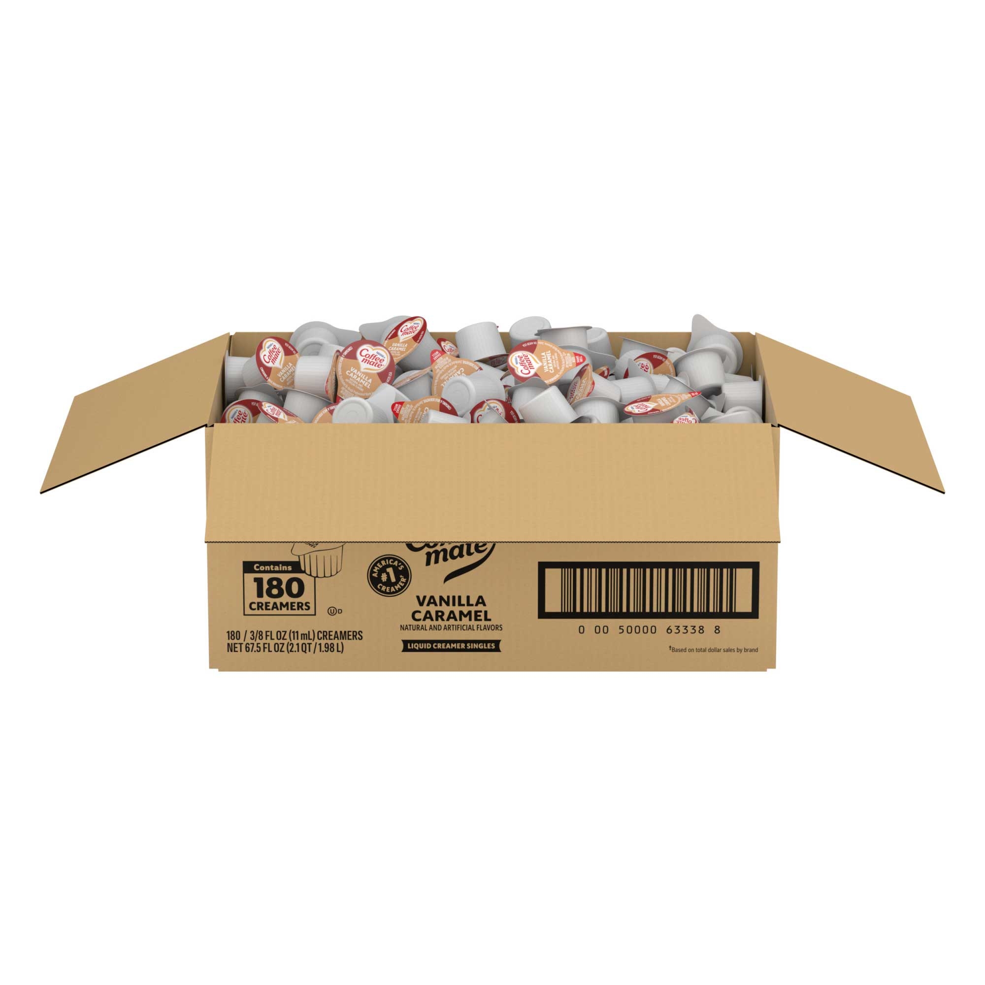 Coffee Mate Vanilla Caramel Liquid, 0.375 Ounce -- 180 per case.
