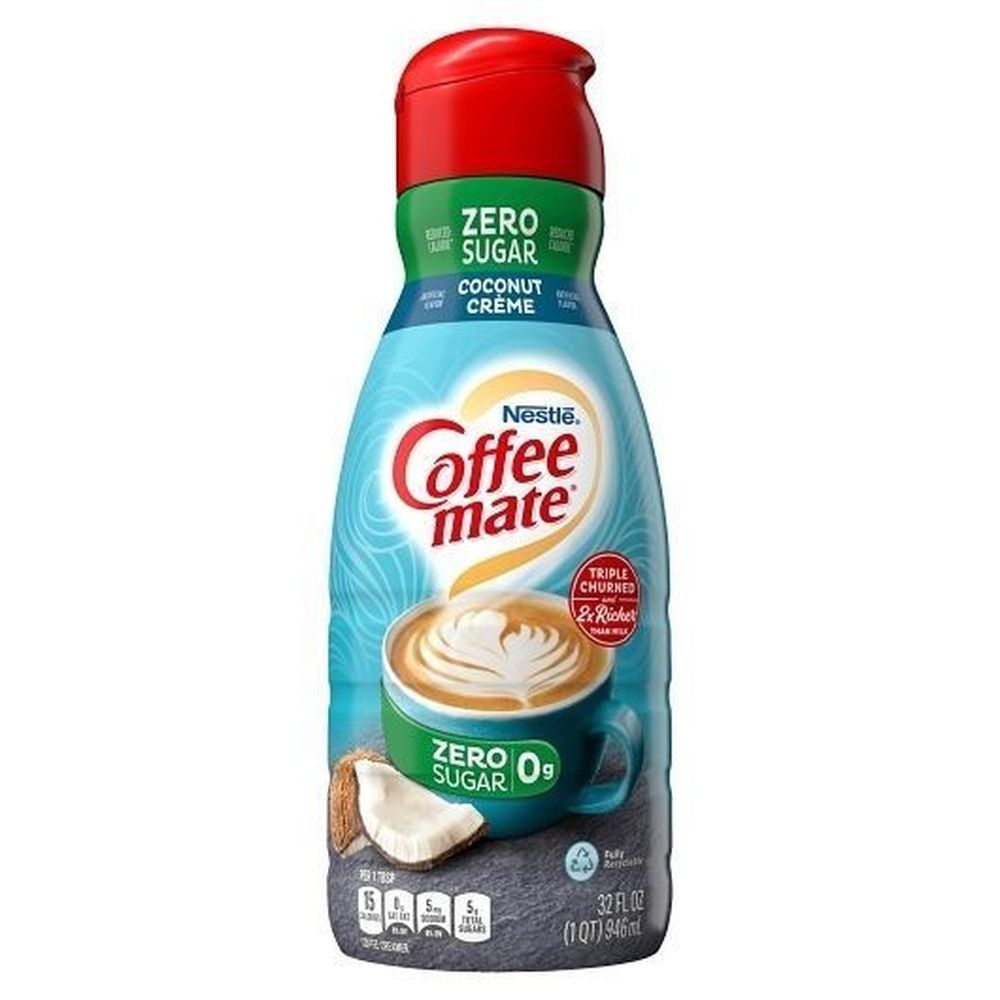Coffee Mate Liquid Sugar Free Coconut Creme Creamer, 32 Fluid Ounce -- 6 per case