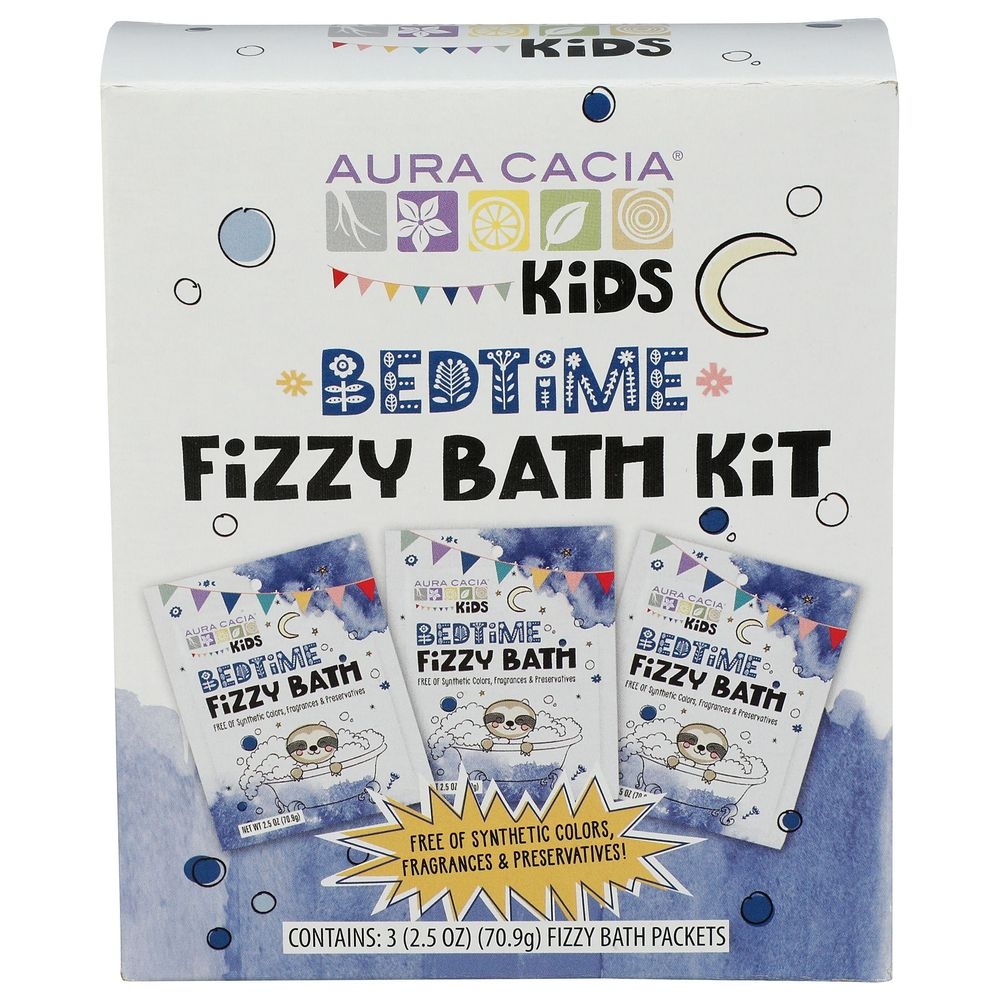 Aura Cacia Kids Bedtime Fizzy Bath Kit, kit of 3