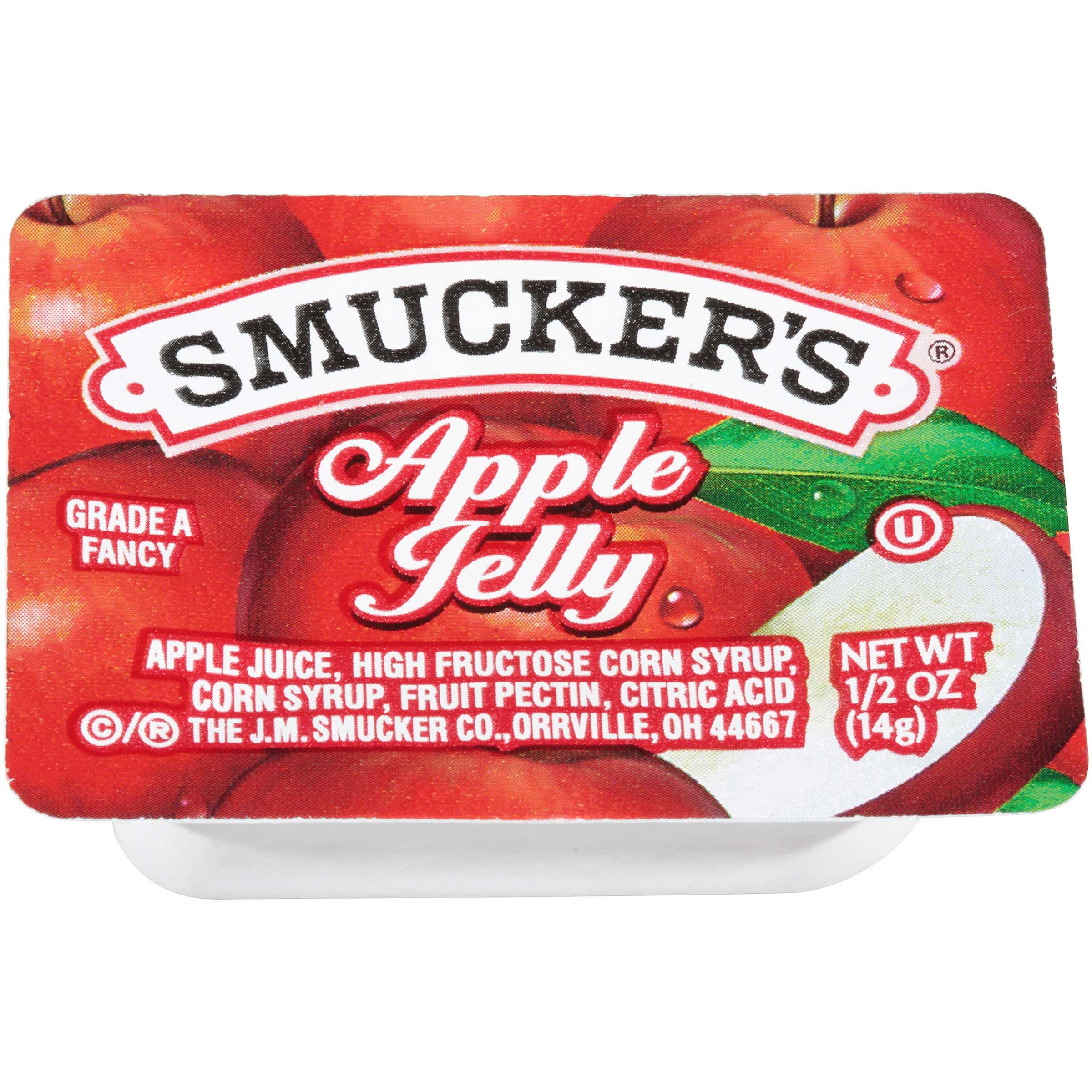 Smuckers Apple Jelly, 1/2 Ounce -- 200 per case.