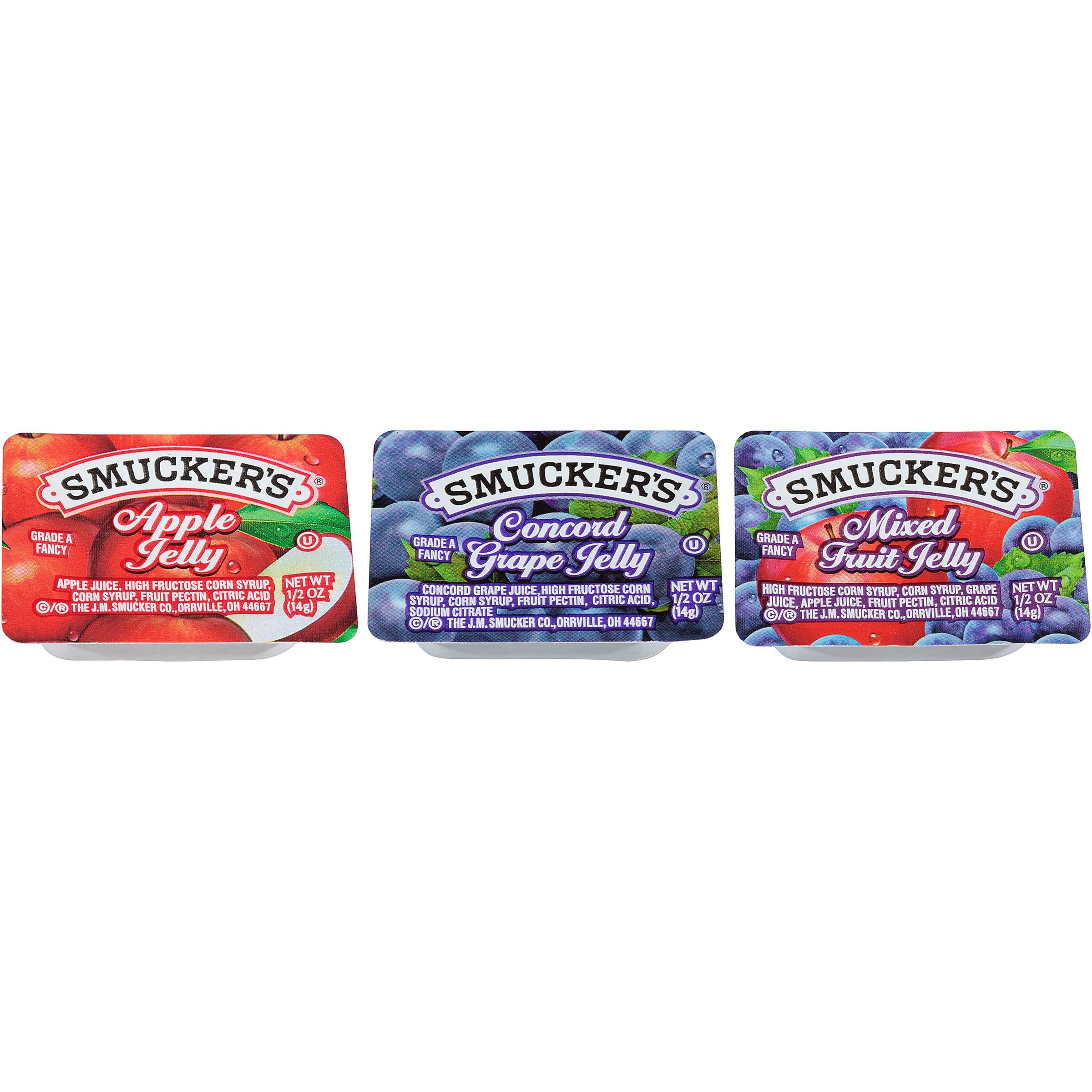 Smuckers Assortment 1 Jelly, 1/2 Ounce -- 200 per case.